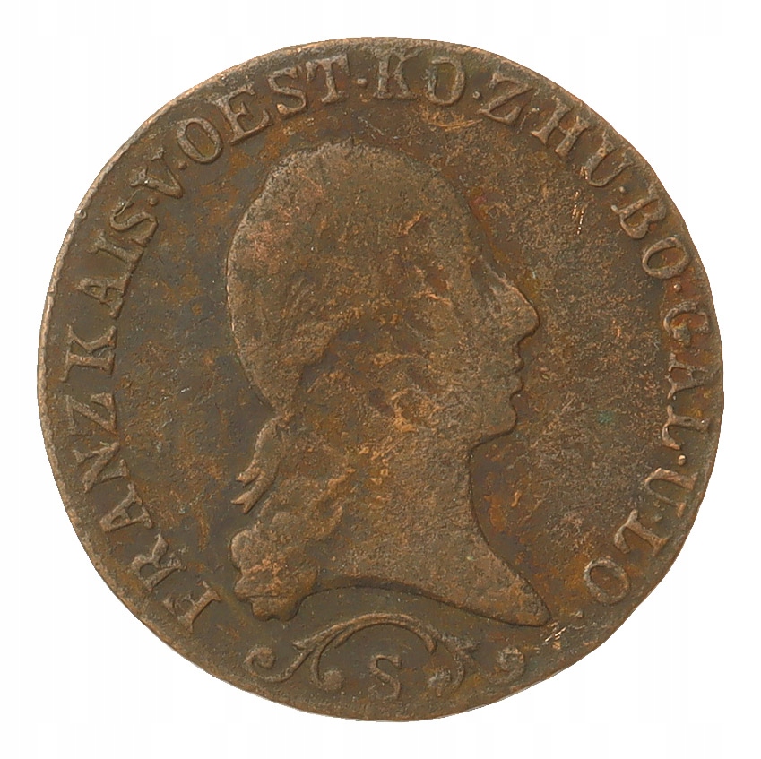 [M31913] Austria 1 kreuzer 1812 S