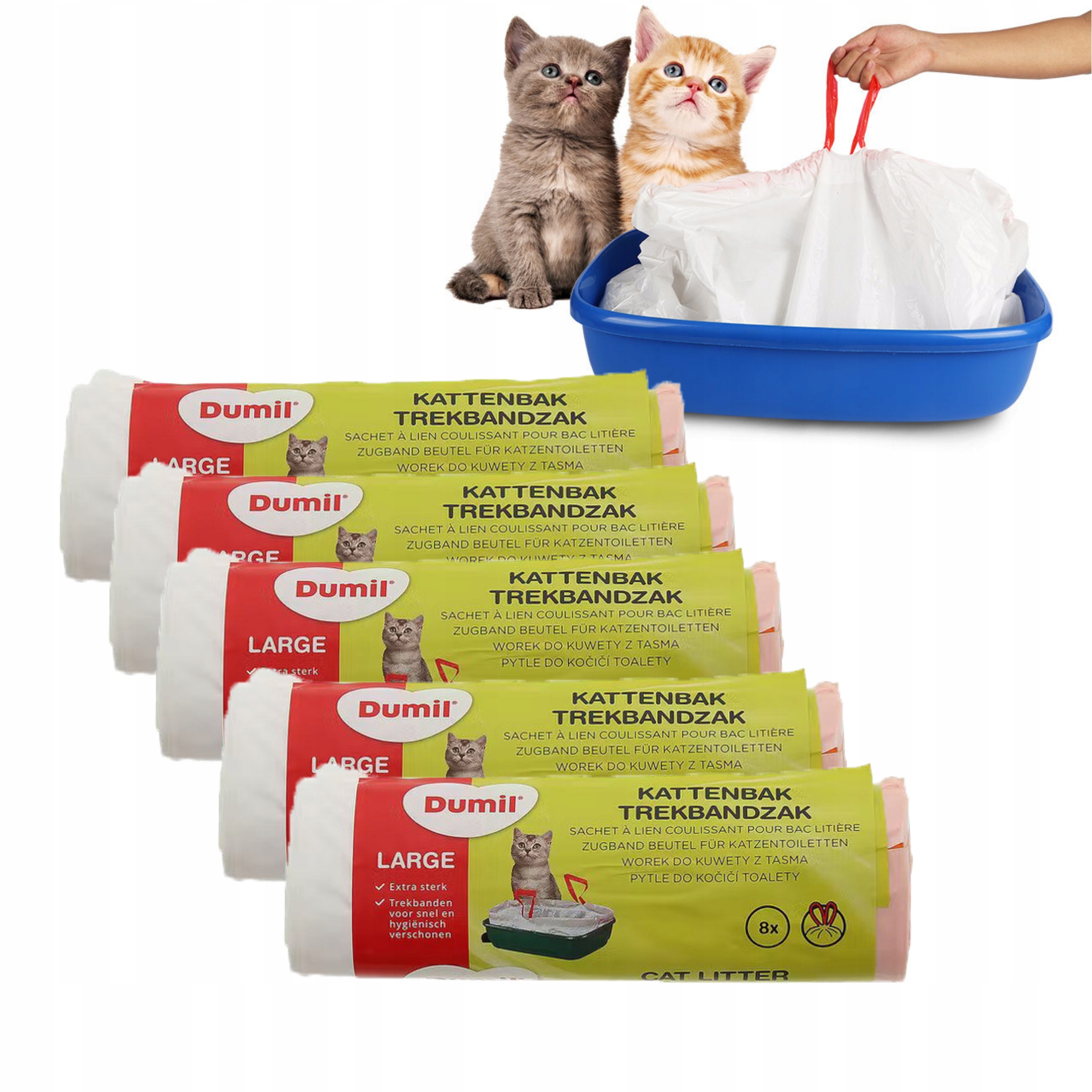 

Worki Do Kuwety Mocne Z Taśmą Wytrzymałe XL 40szt
