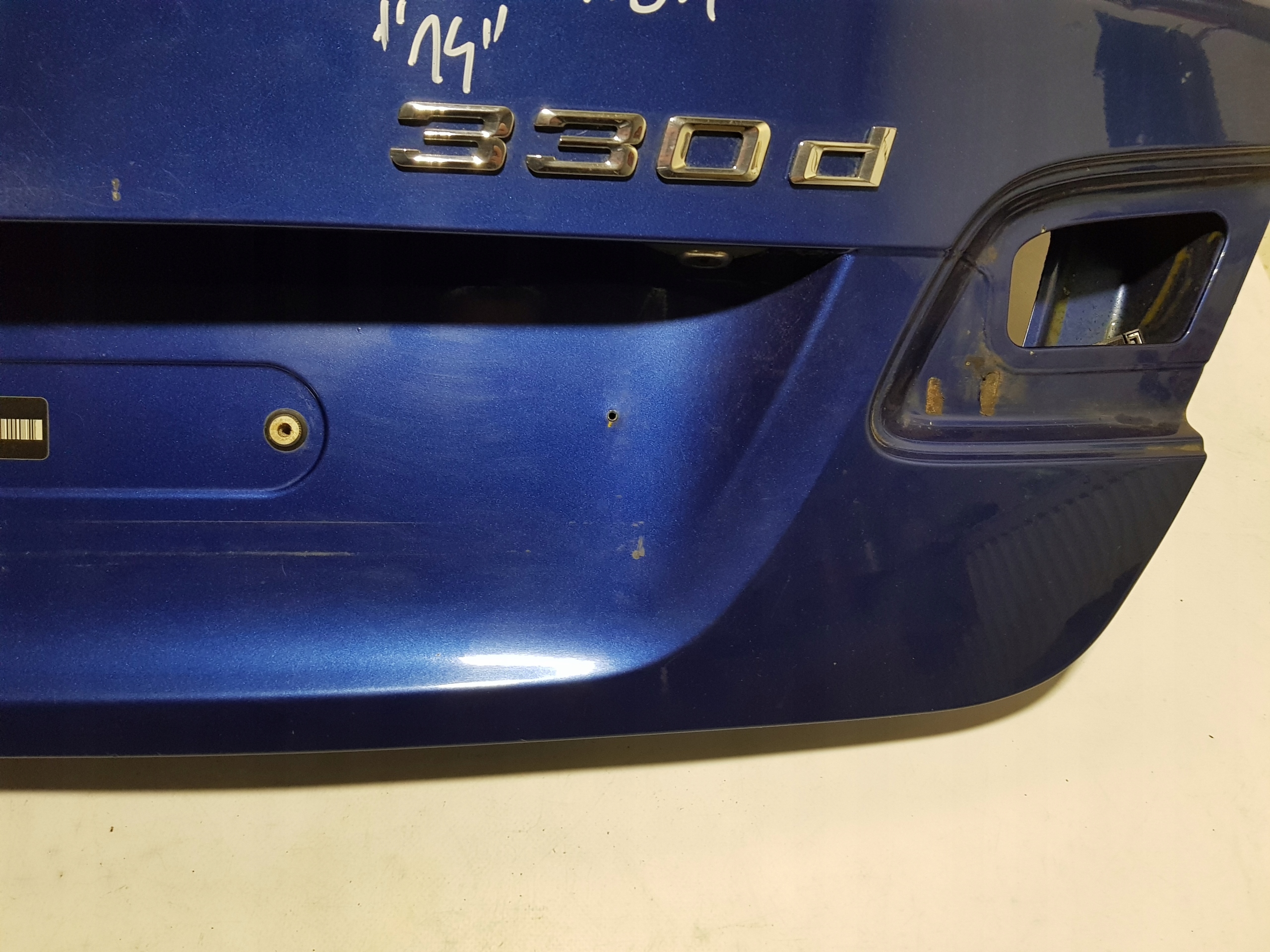 trunk door boot BMW E92 COUPE A51 MONTEGO BLAU