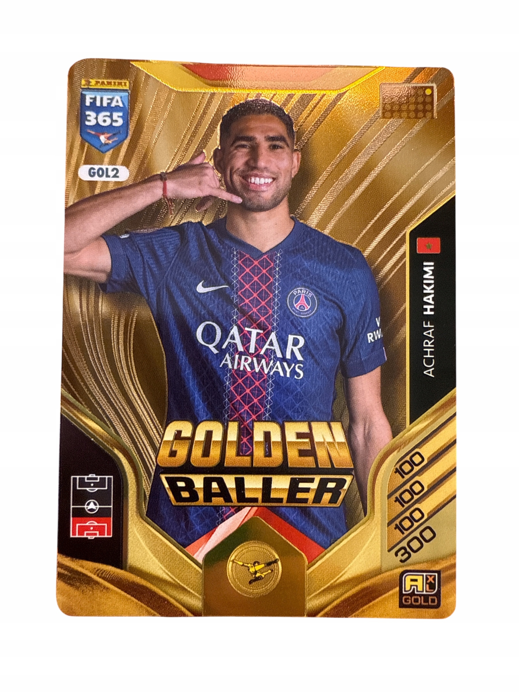 Fifa 365 2026 Adrenalyn XL Panini Gold GOL2 Hakimi