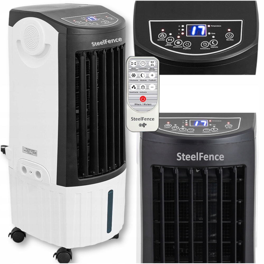 Klimatyzator przenośny pokojowy wodny klimator Klimatyzer wentylator pilot