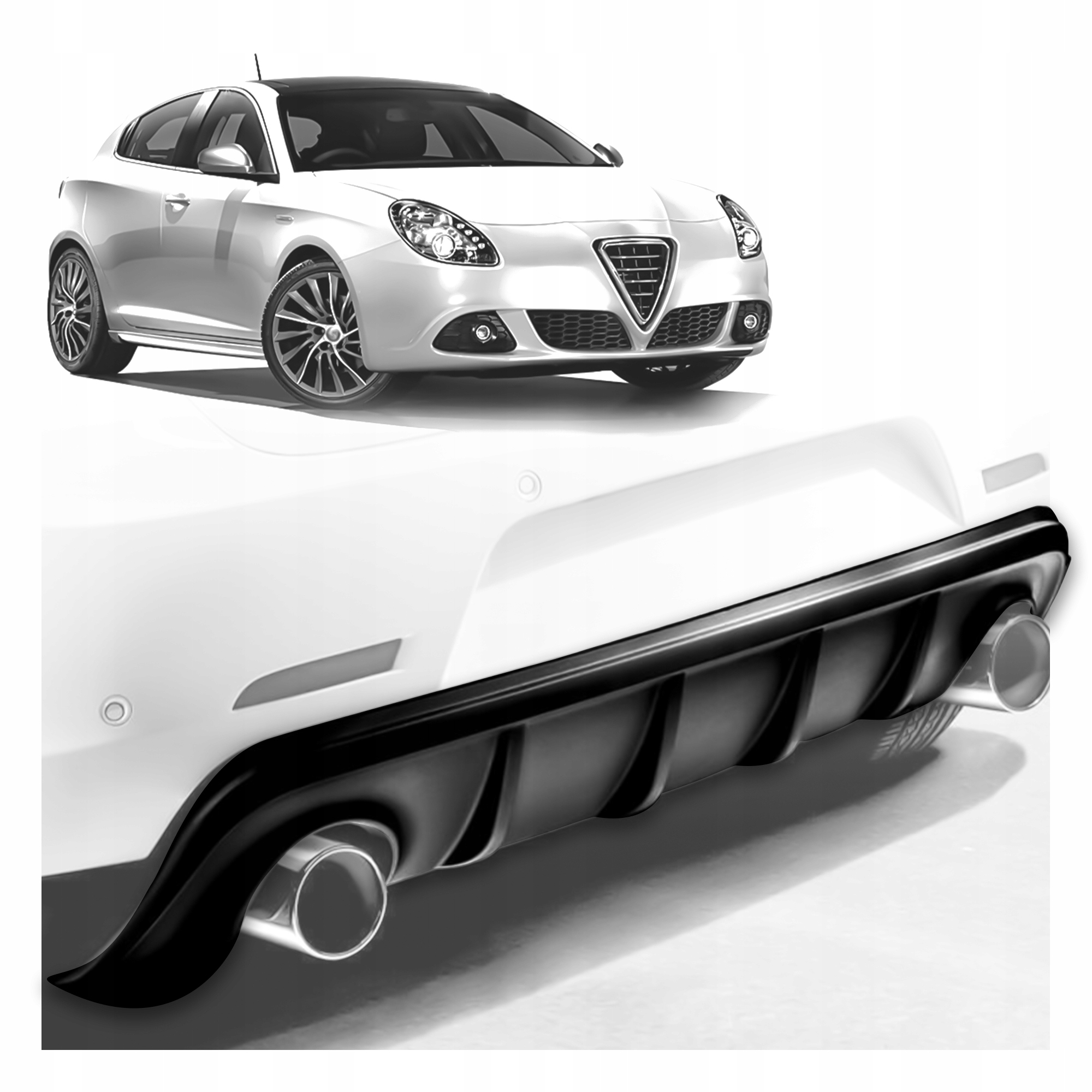 Kryt zadního nárazníku difuzér pro Alfa Romeo Giulietta II 2010-2021 Hb