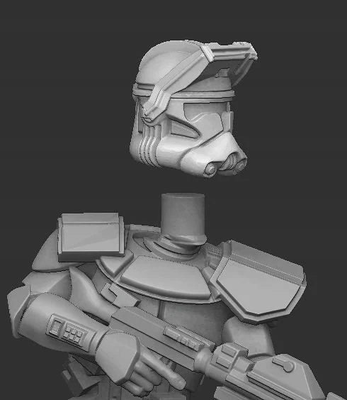 Star Corps Commander model pasuje do gry StarWars Legion Materiał inny