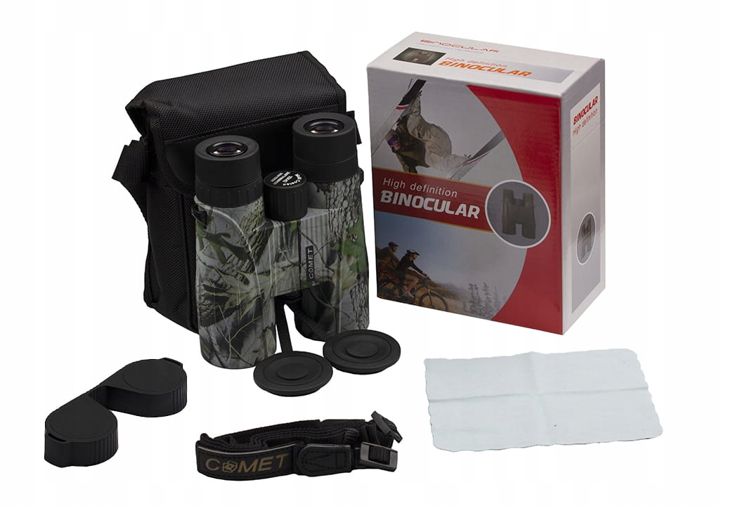 LORNETKA MYŚLIWSKA COMET 10X42 HD NOCNA WOJSKOWA Powiększenie 10