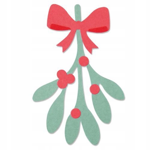 Sada vykrajovátek-jmelí větvičky vánoční rostlina