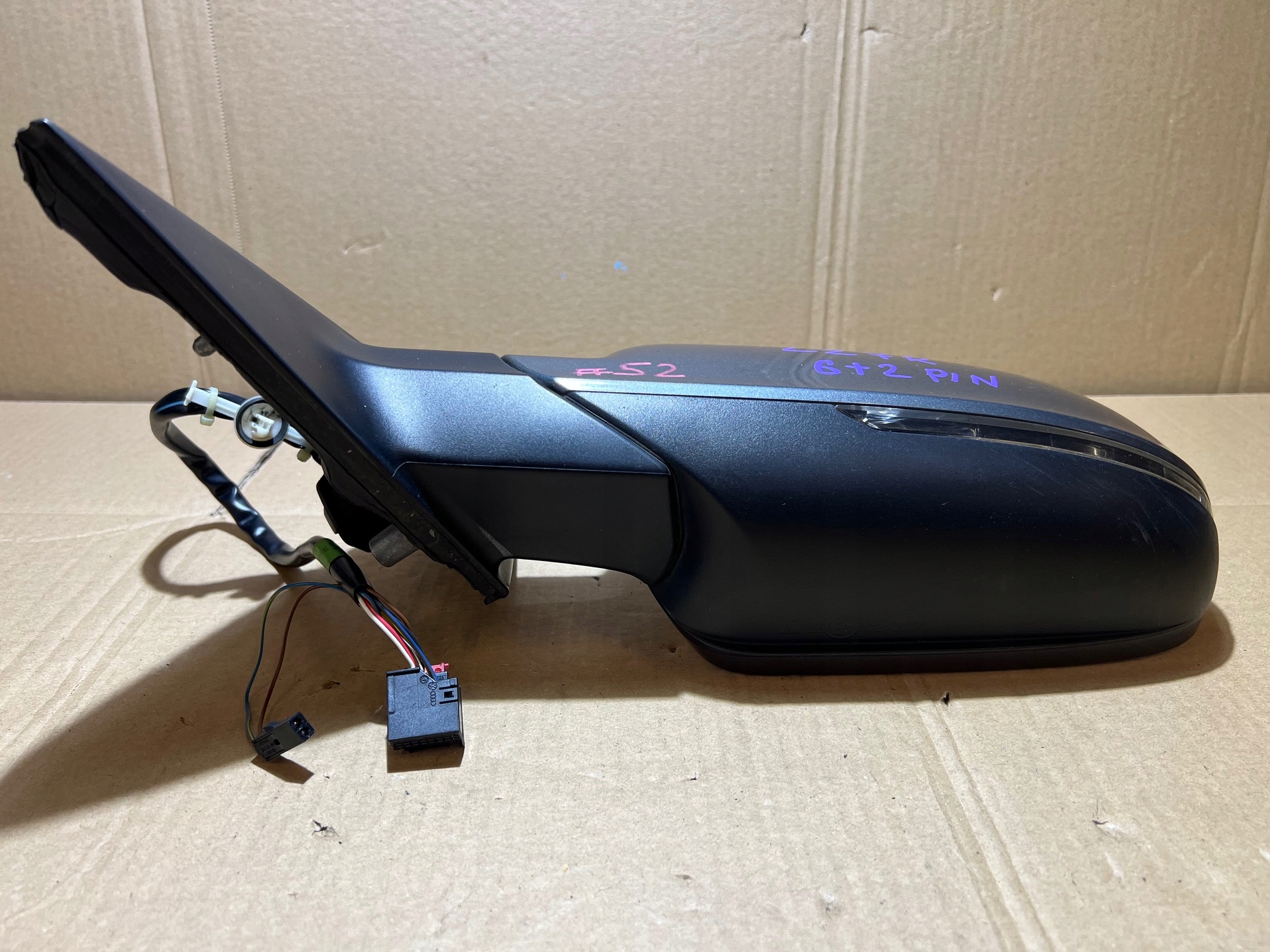 AUDI A4 B8 mirror exterior left 6 + 2 PIN LX7R