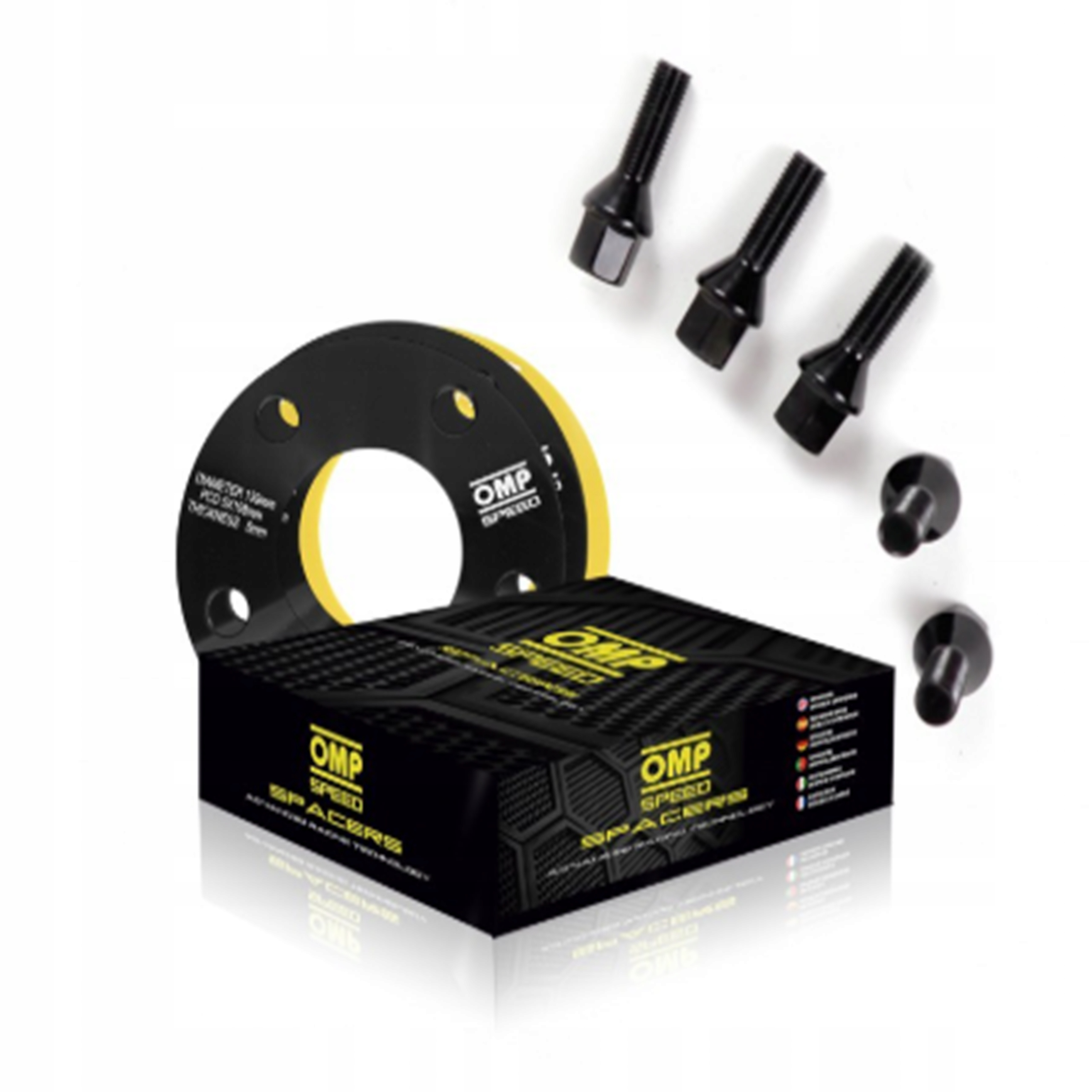 Dištančné kolesá Omp OMPS08881501 2 ks Audi Porsche čierne 15 mm