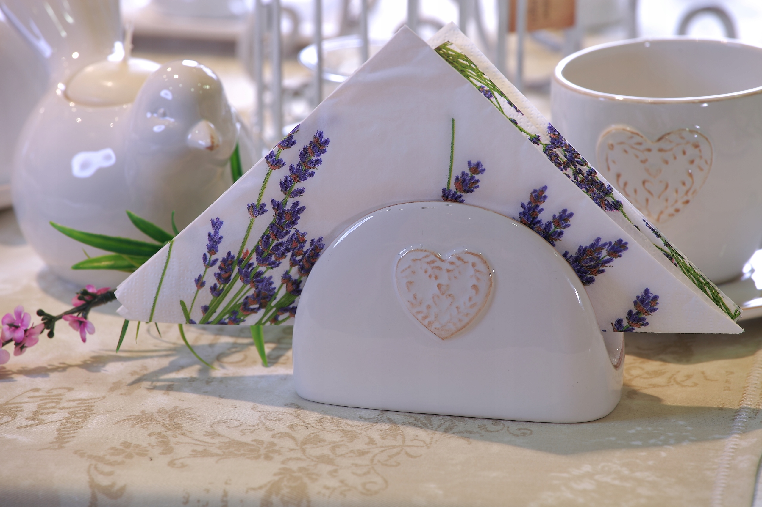 SERWETNIK CERAMICZNY, SERWETNIK Z SERCEM Kod producenta 24016