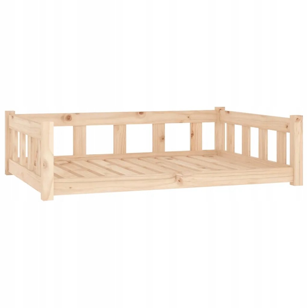 Levně Pelíšek pro psa z masivního borovicového dřeva 105,5 x 75,5 x 28 cm