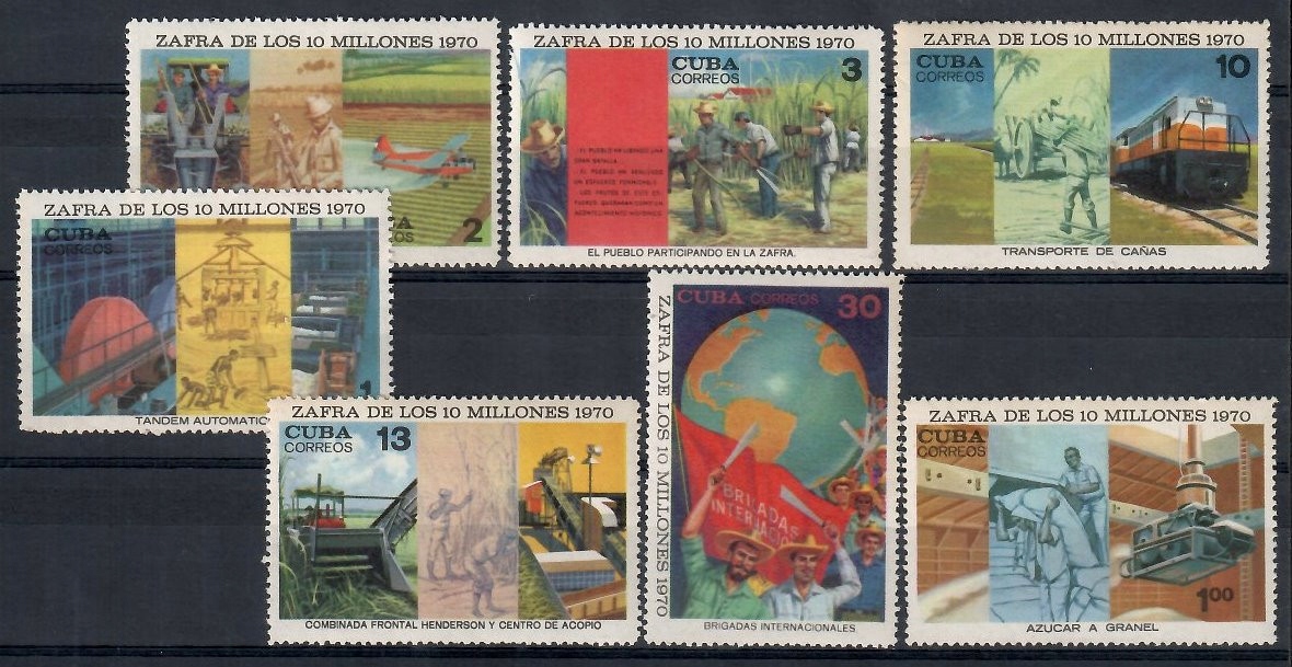 Kuba 1970 Mi 1609-1615 Czyste **
