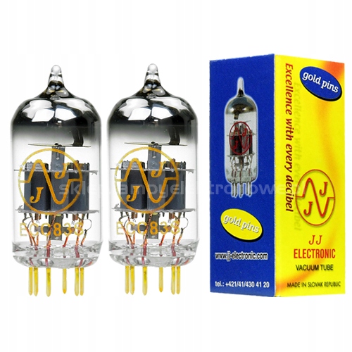 ECC83S ECC83 12AX7 JJ-Electronic Gold 2 ks párovaná dvojica