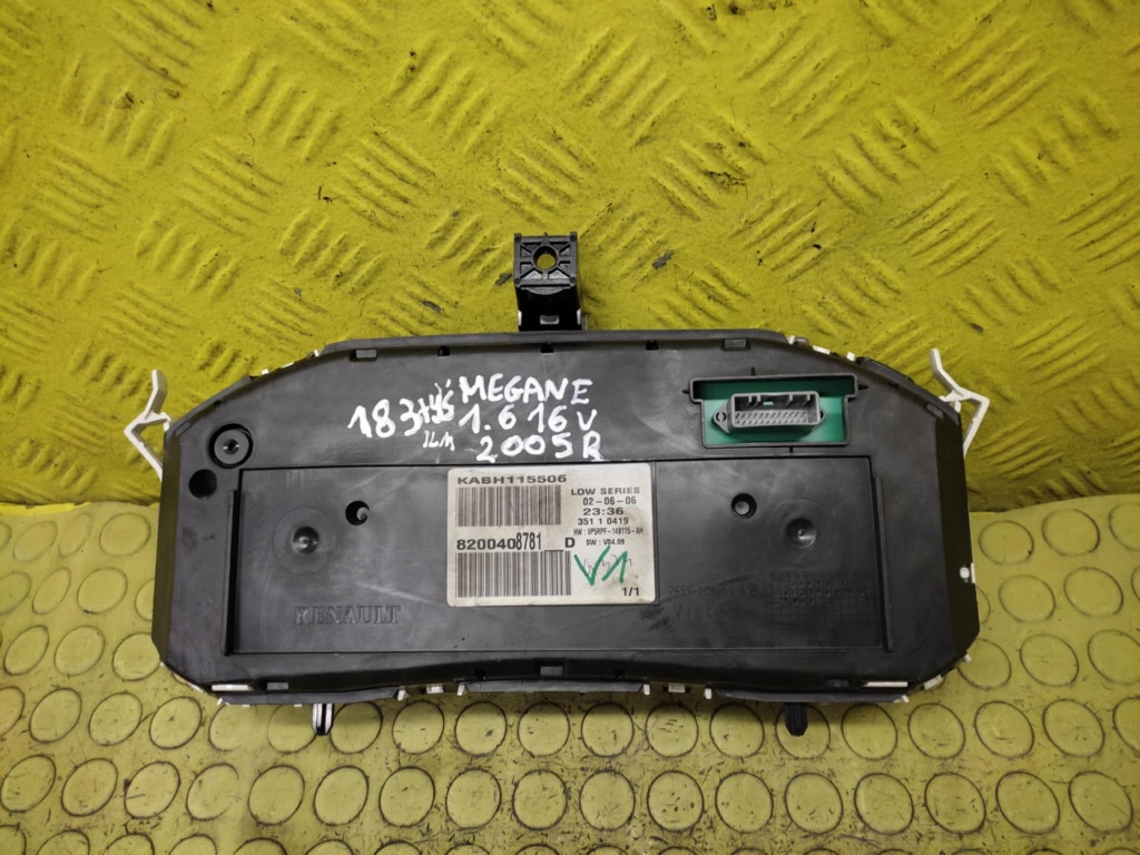 RENAULT MEGANE II dials 8200408781