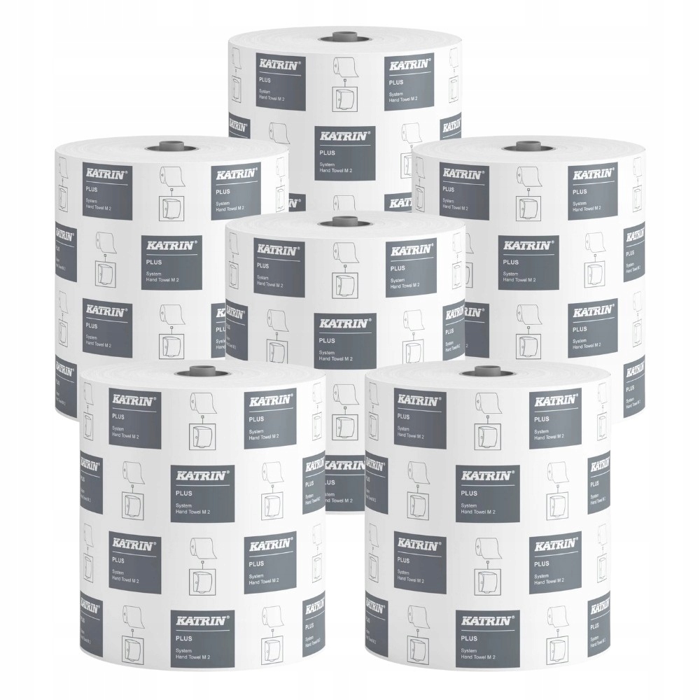 Levně Papírový Ručník Katrin Plus System M pro zásobník v roli, 6 rolí