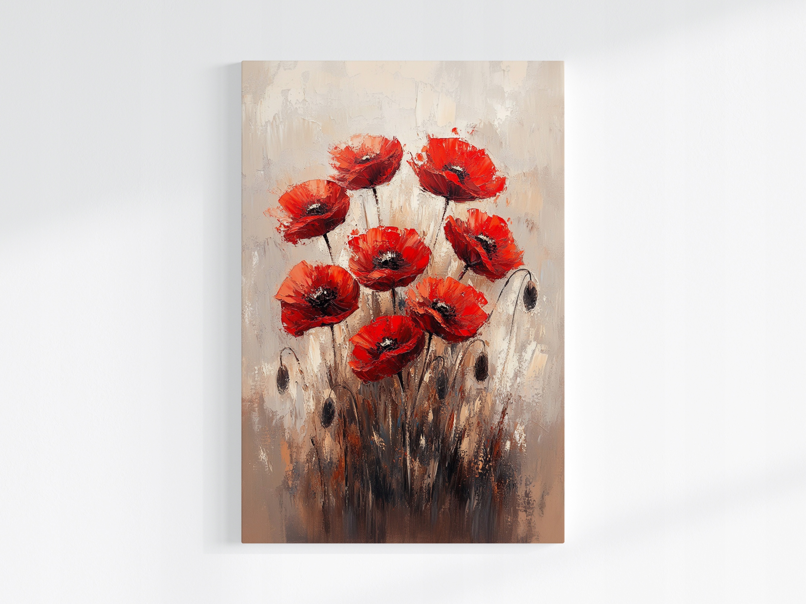 Obraz Na Plátně Canvas Příroda Květiny Červené Máky Pole 80x120