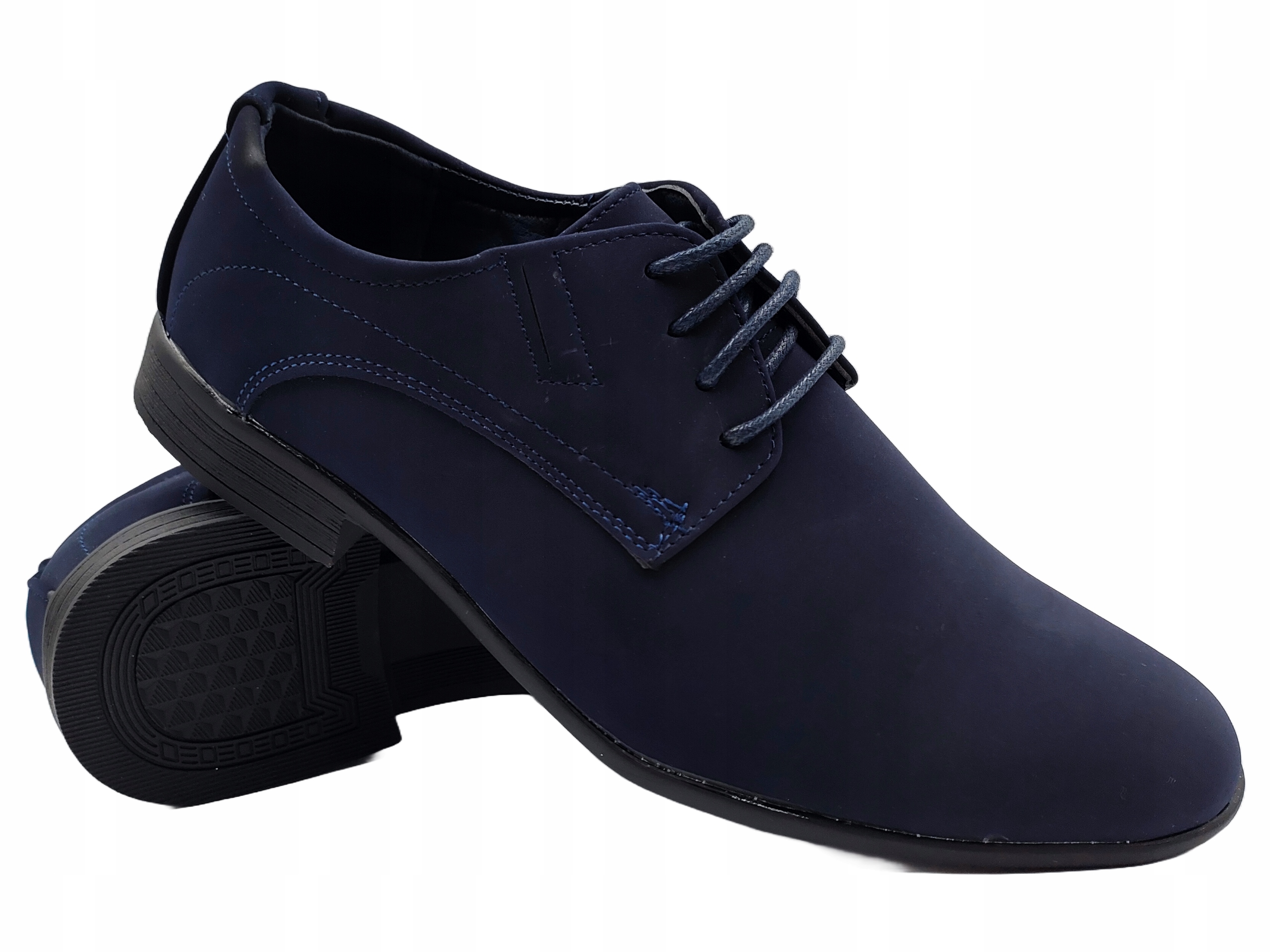 BUTY WIZYTOWE Młodzieżowe Półbuty Chłopięce Eleganckie Skórzana Wkładka 41