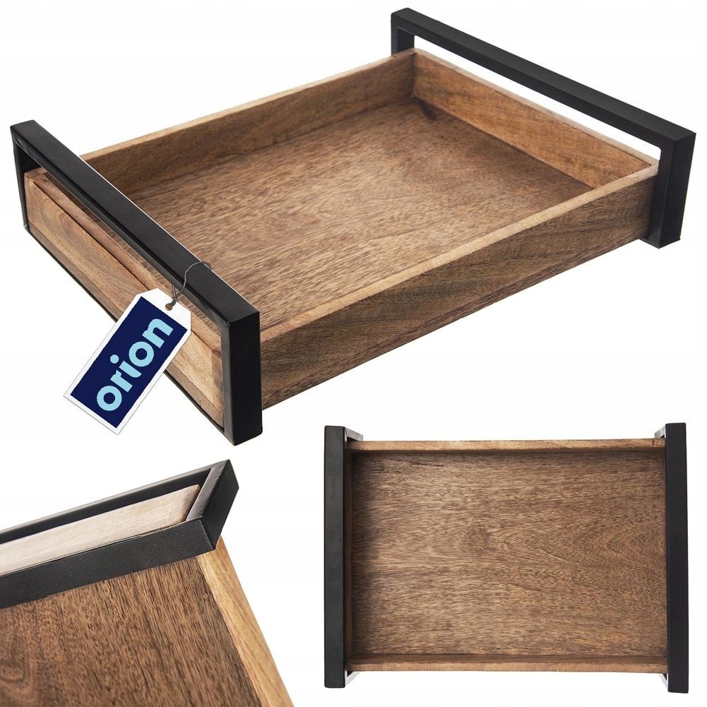 Taca Deska do Serwowania Loft Drewniana Dekoracyjna Orion 35,5 x 27 cm