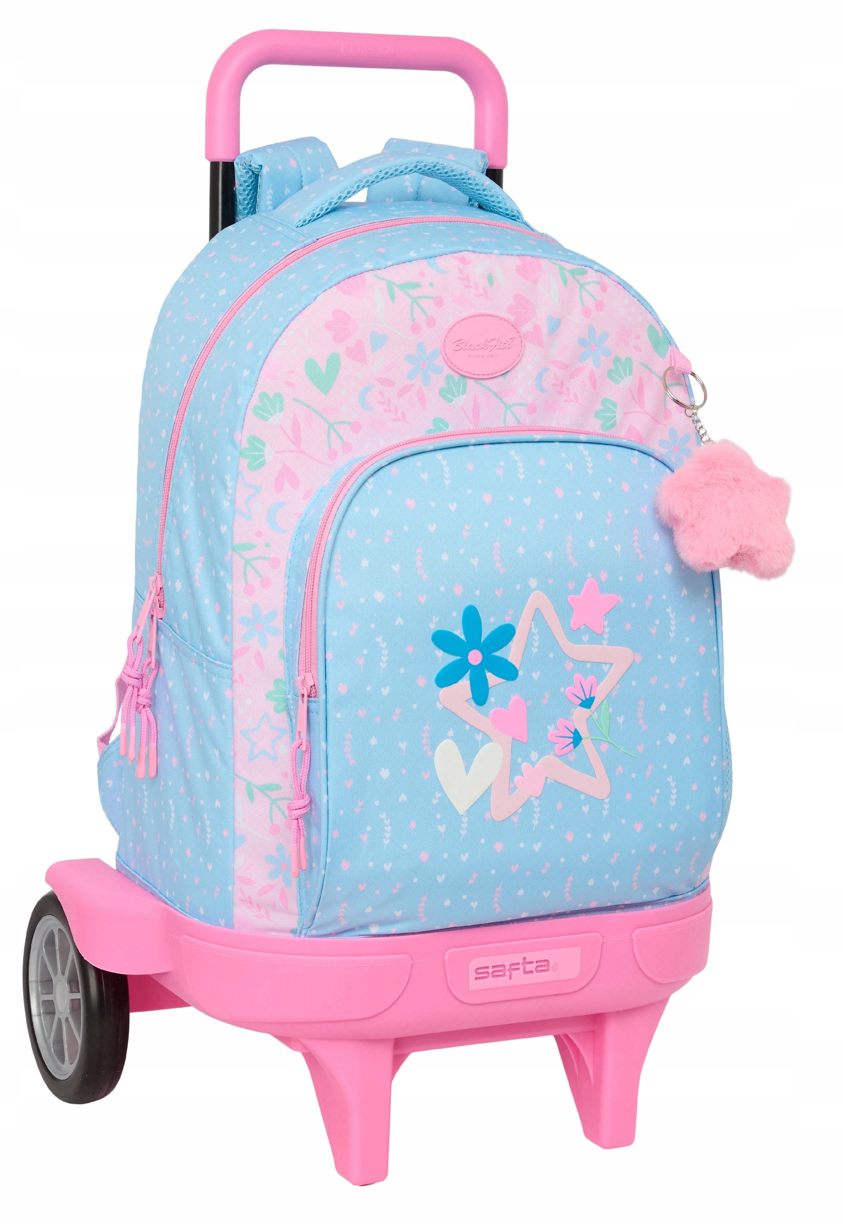 Školní batoh na kolečkách Safta Blackfit8 Smile 32 L