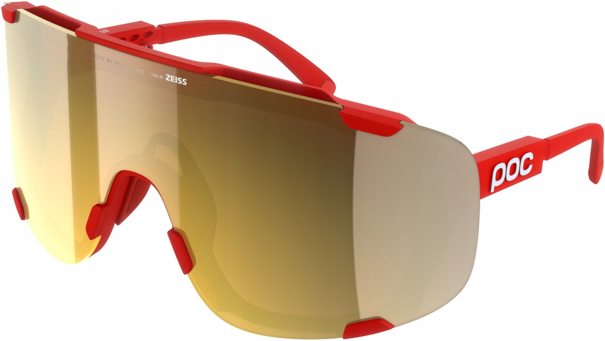 Cyklistické brýle Poc Devour Clarity Road Gold S2 S0 Prismane Red