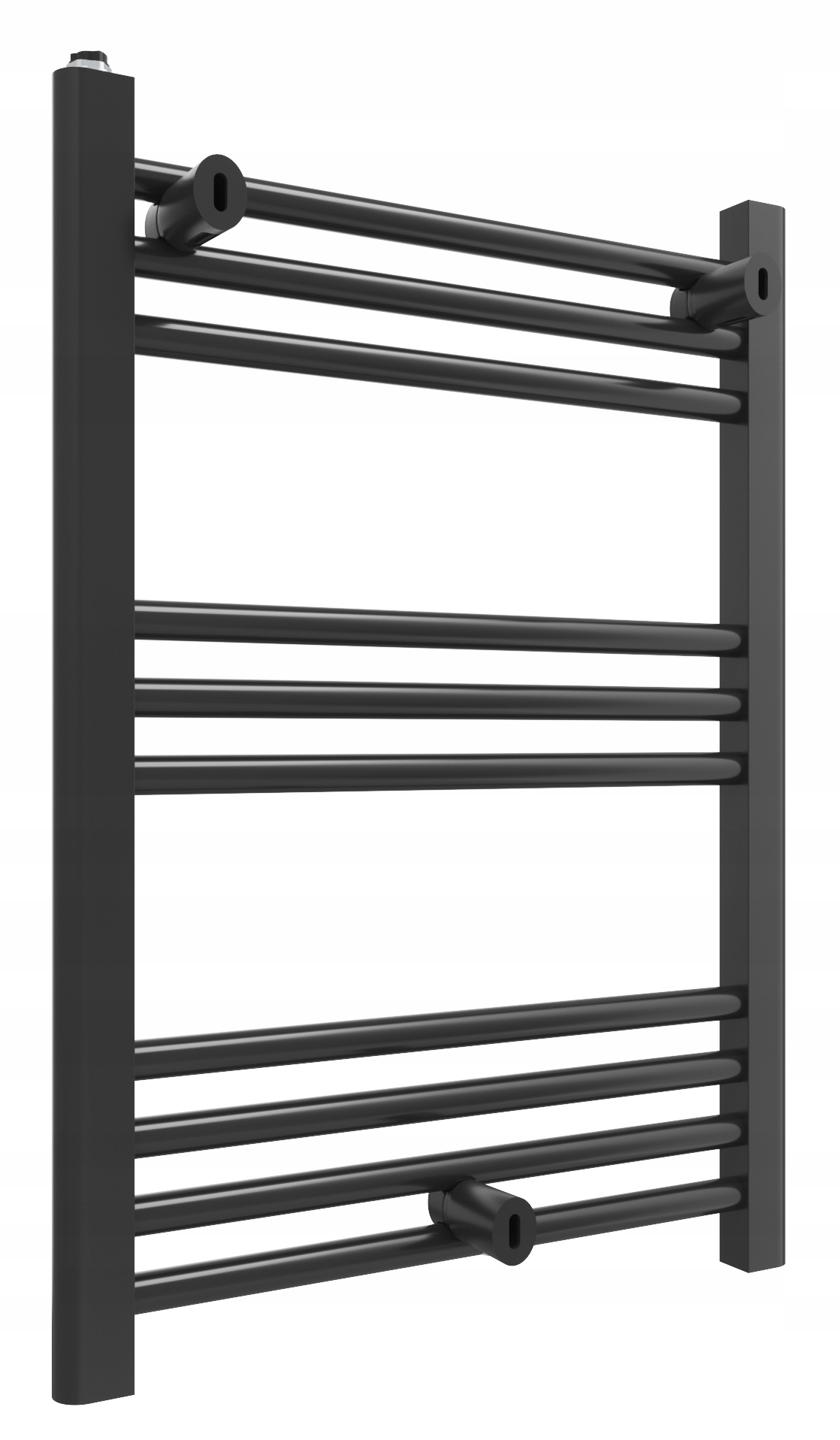 Kúpeľňový Rebríkový Ohrievač 50/70 cm Čierny Kaloryfer Moderný Puerto