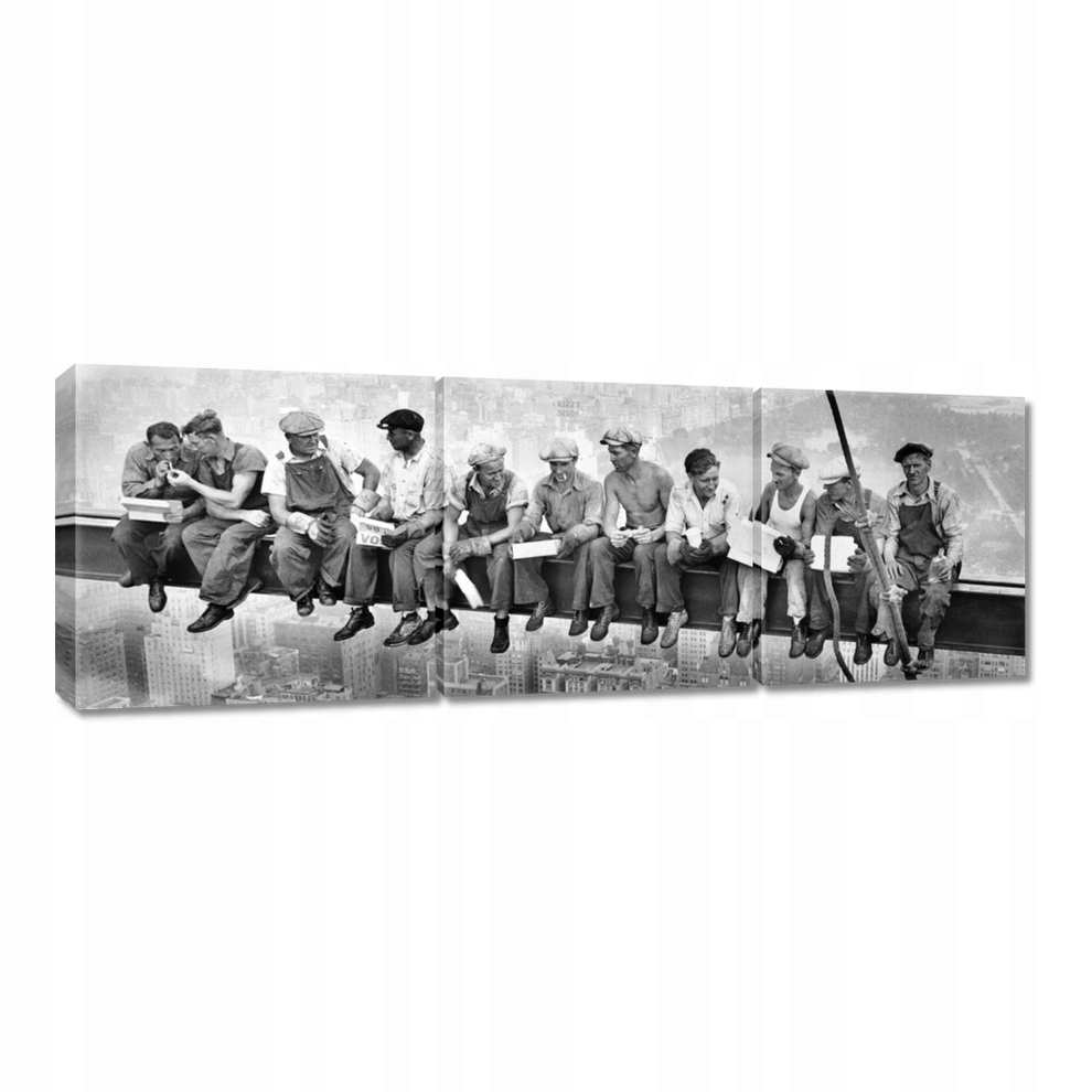 

Obrazy 90x30 Robotnicy na belce Lunch