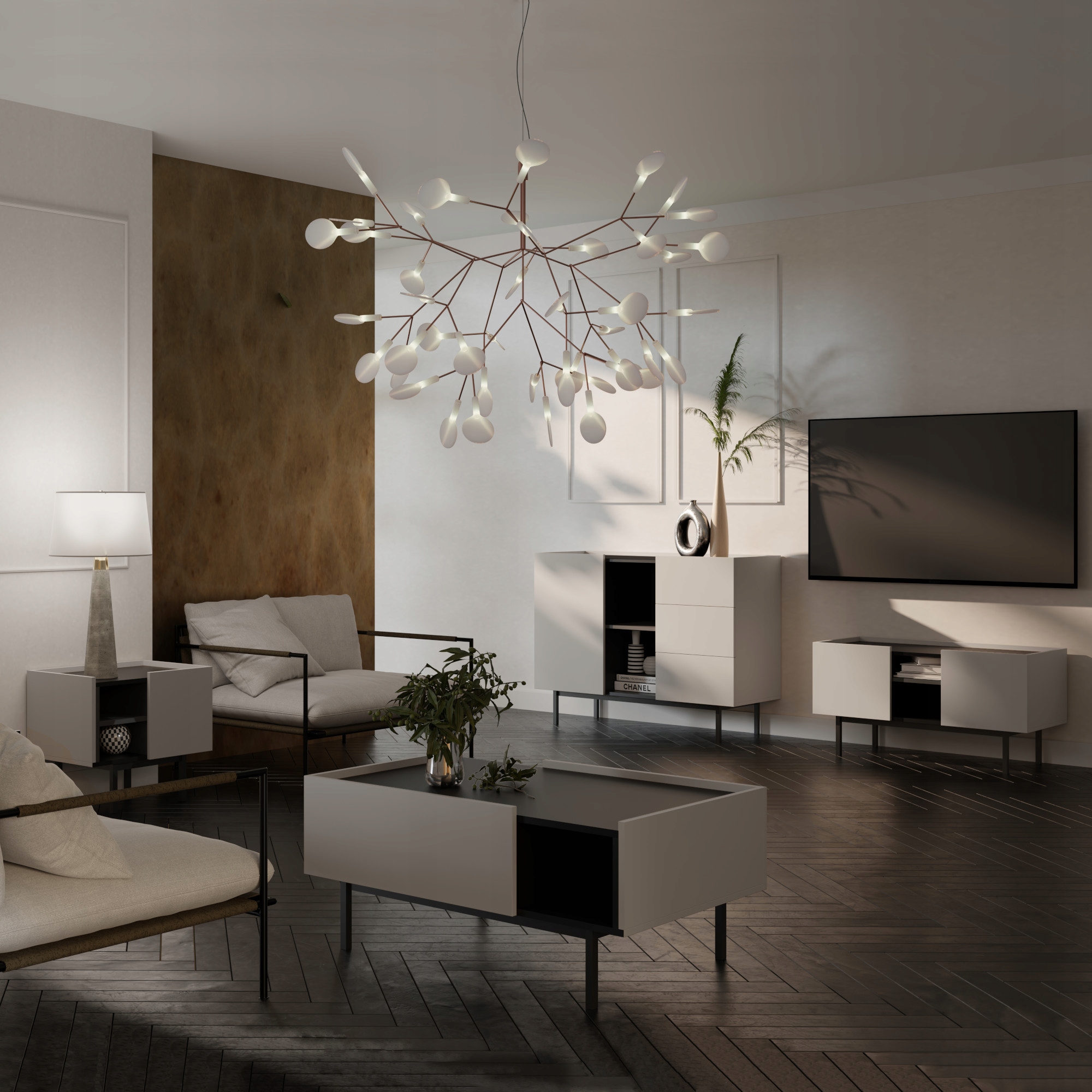 Szafka RTV stojąca Noel 100 Kaszmir / Czarny