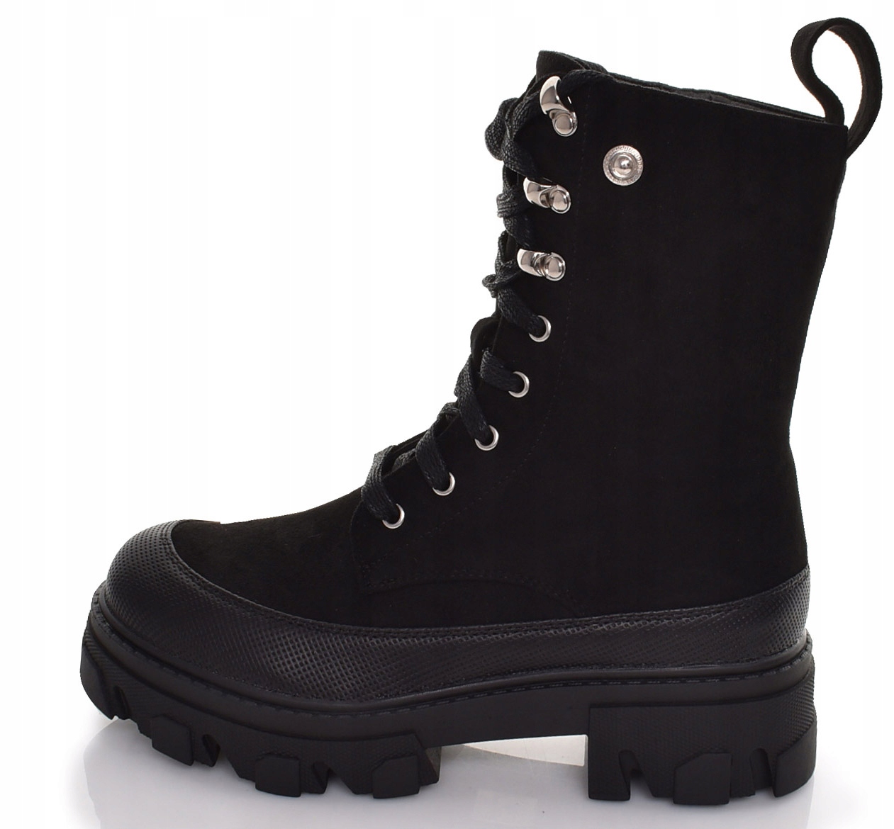 DAMSKIE GLANY NA PLATFORMIE ZAMSZOWE SZNUROWANE