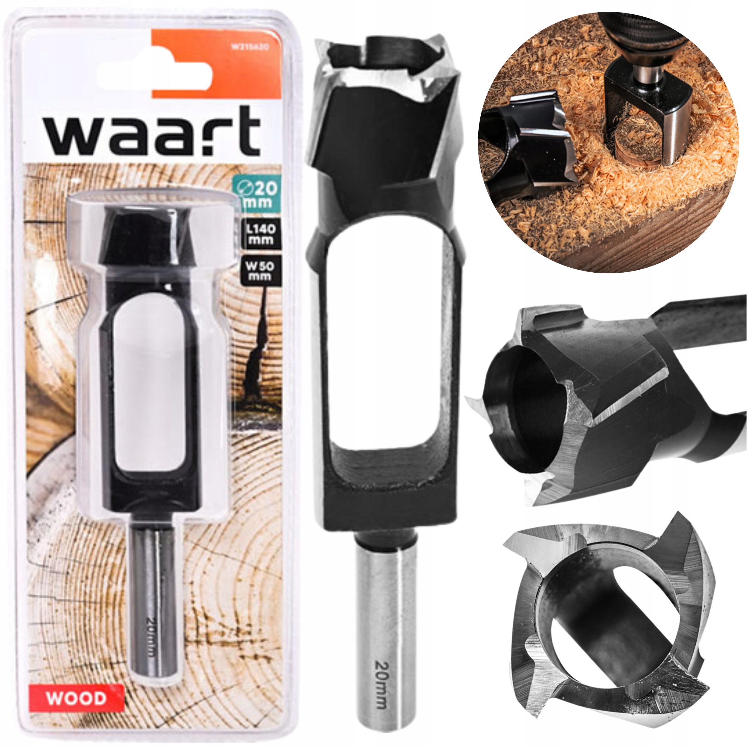 Wiertło Sękownik 20mm Flekownik Do Czopów Drewna Frezowiertło