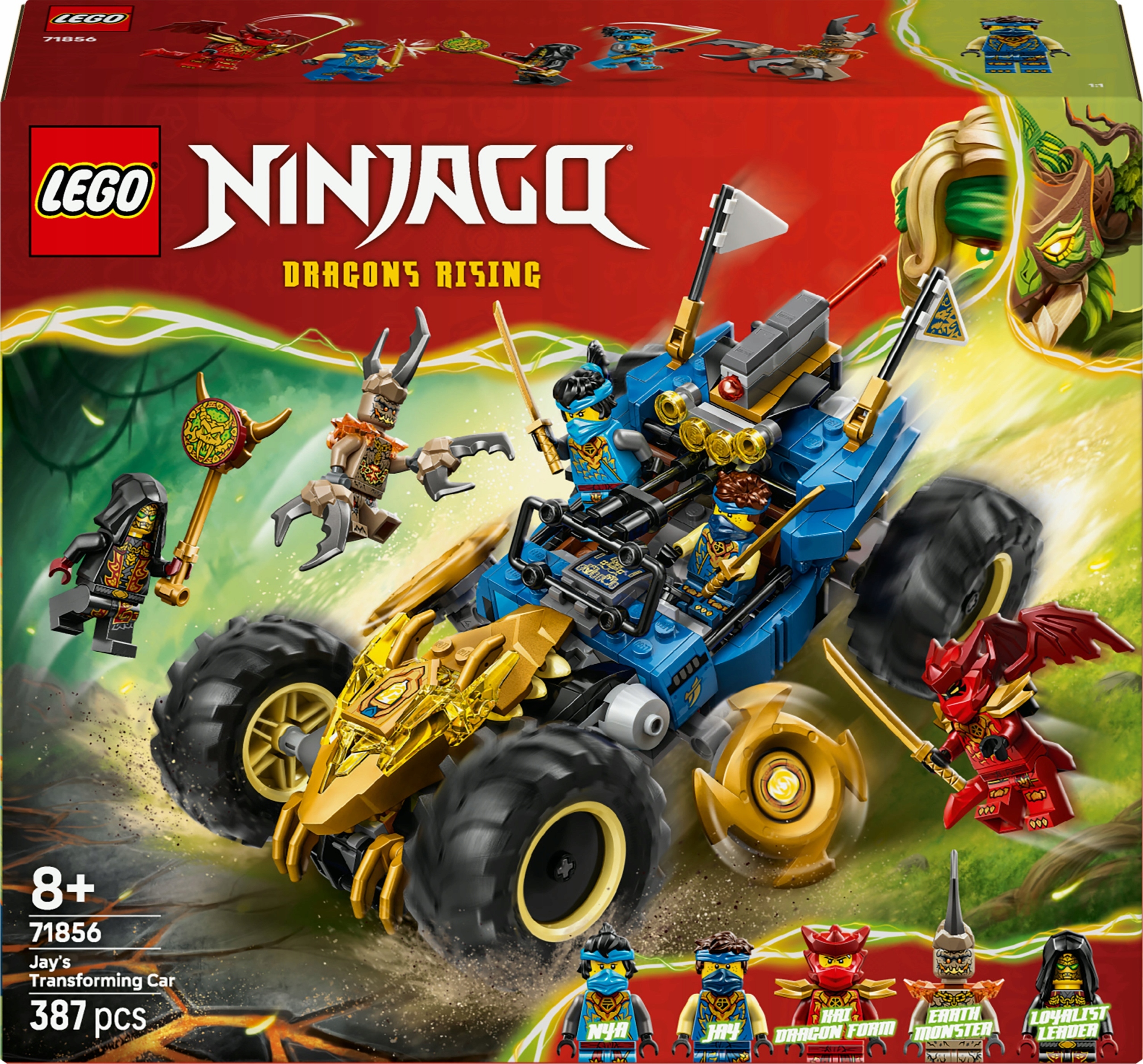 Lego Ninjago Wielofunkcyjny samochód Jaya dla dzieci 71856