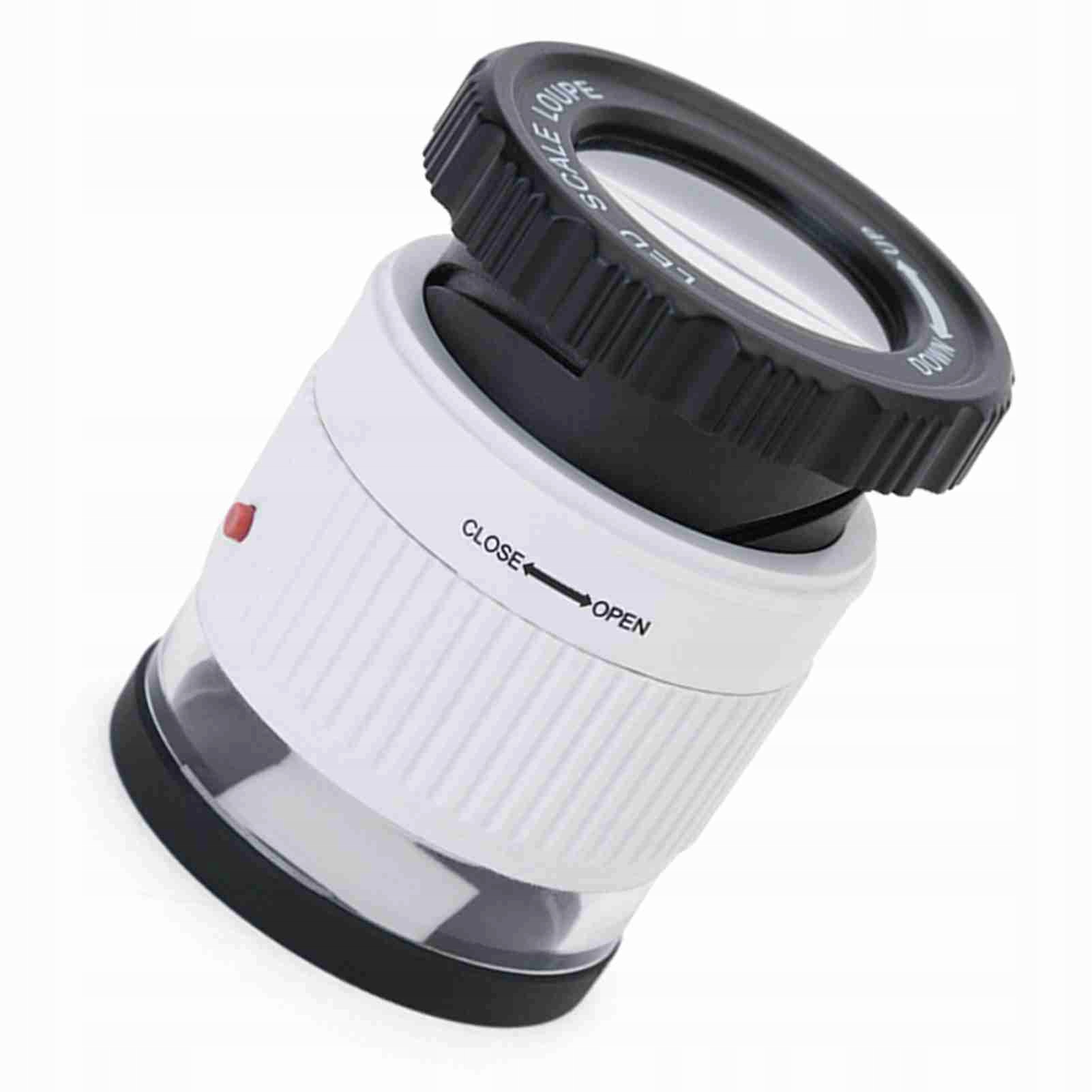 Skala LED LOUPE 30x Regulowane powiększenie wielbłędnie ze skalą do 6I