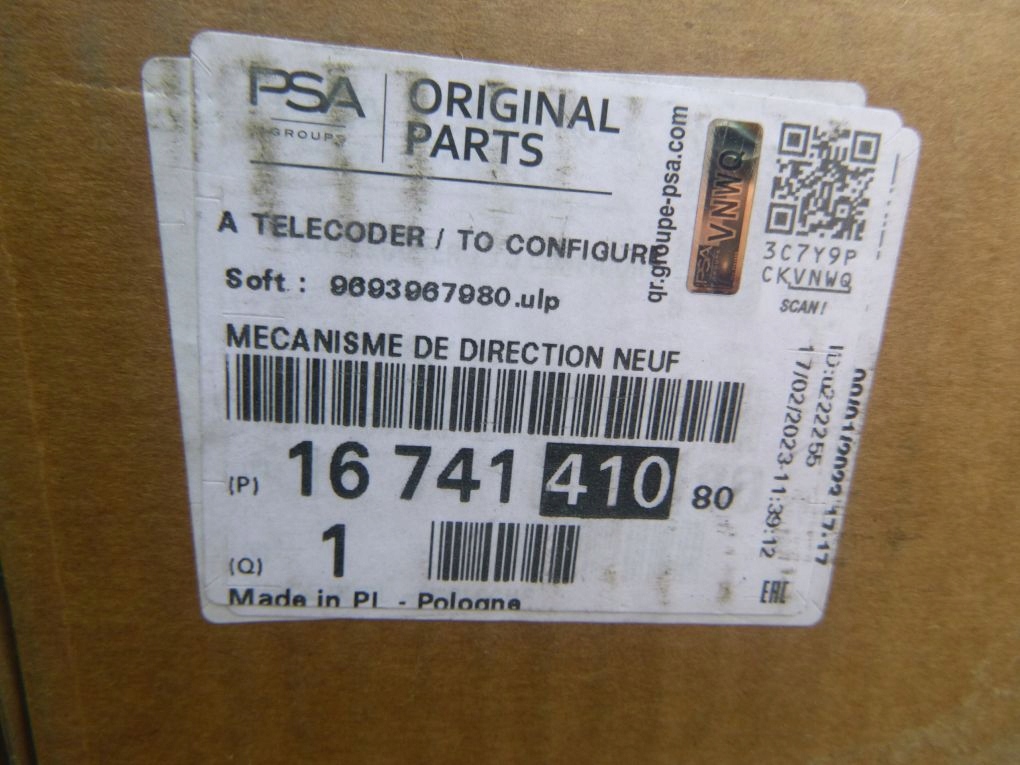 CITROEN C3 III BOÎTE DIRECTION NEUF ORYG