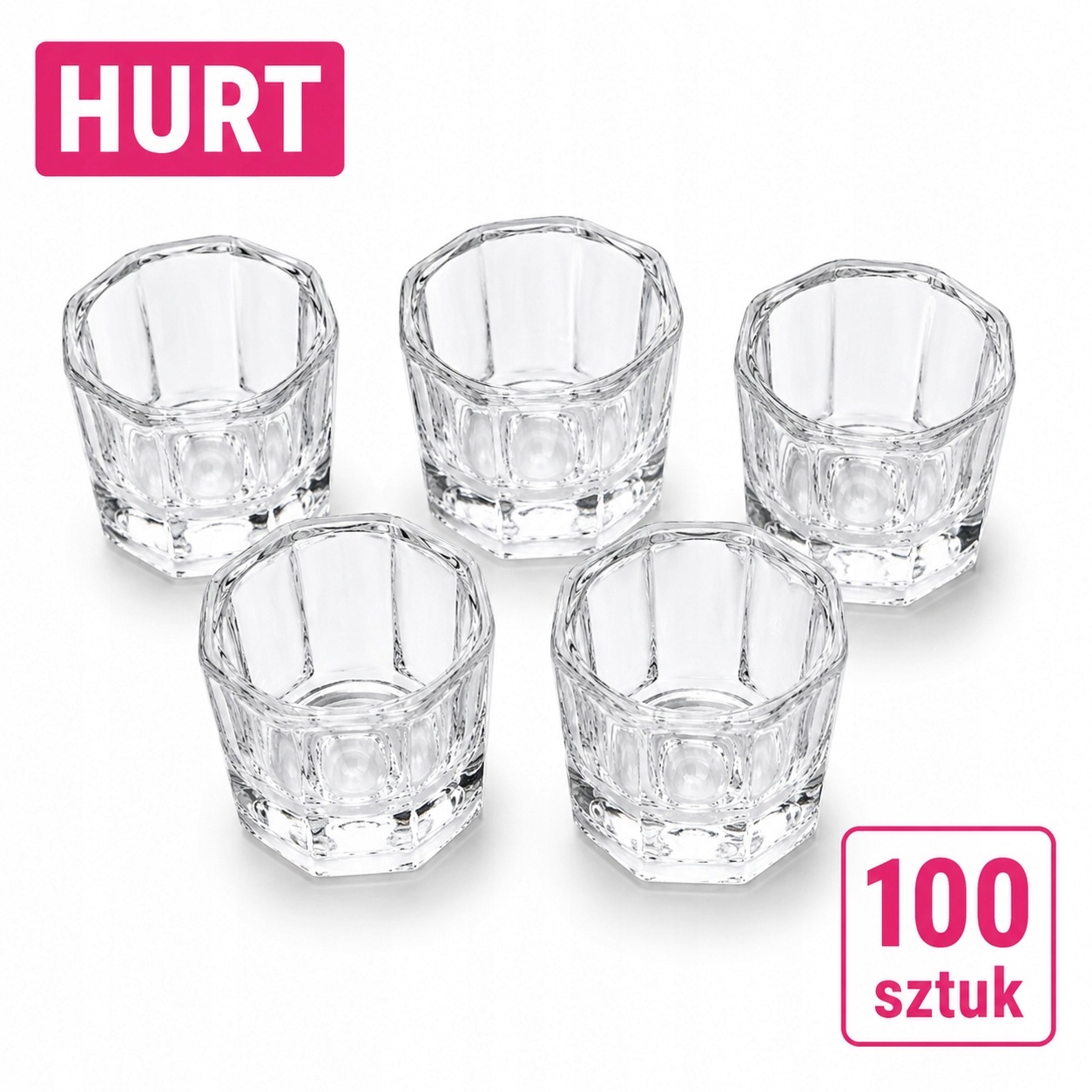 100 ks Sklenička na hennu/pigment ForMe, průhledný Velkoobchod