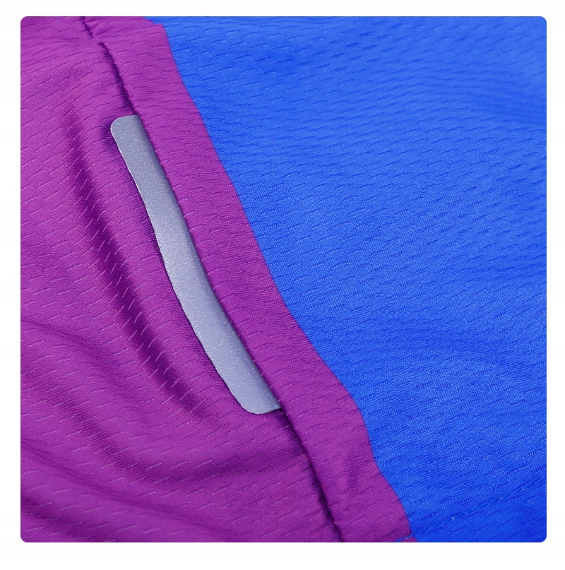 KOSZULKA ROWEROWA SPODENKI Z WKŁADKĄ ŻELOWĄ TĘCZA Kolor wielokolorowy