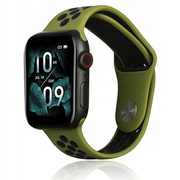 Beline pasek Apple Watch Sport Silicone 38/40/41mm zielono-czarny green/bla