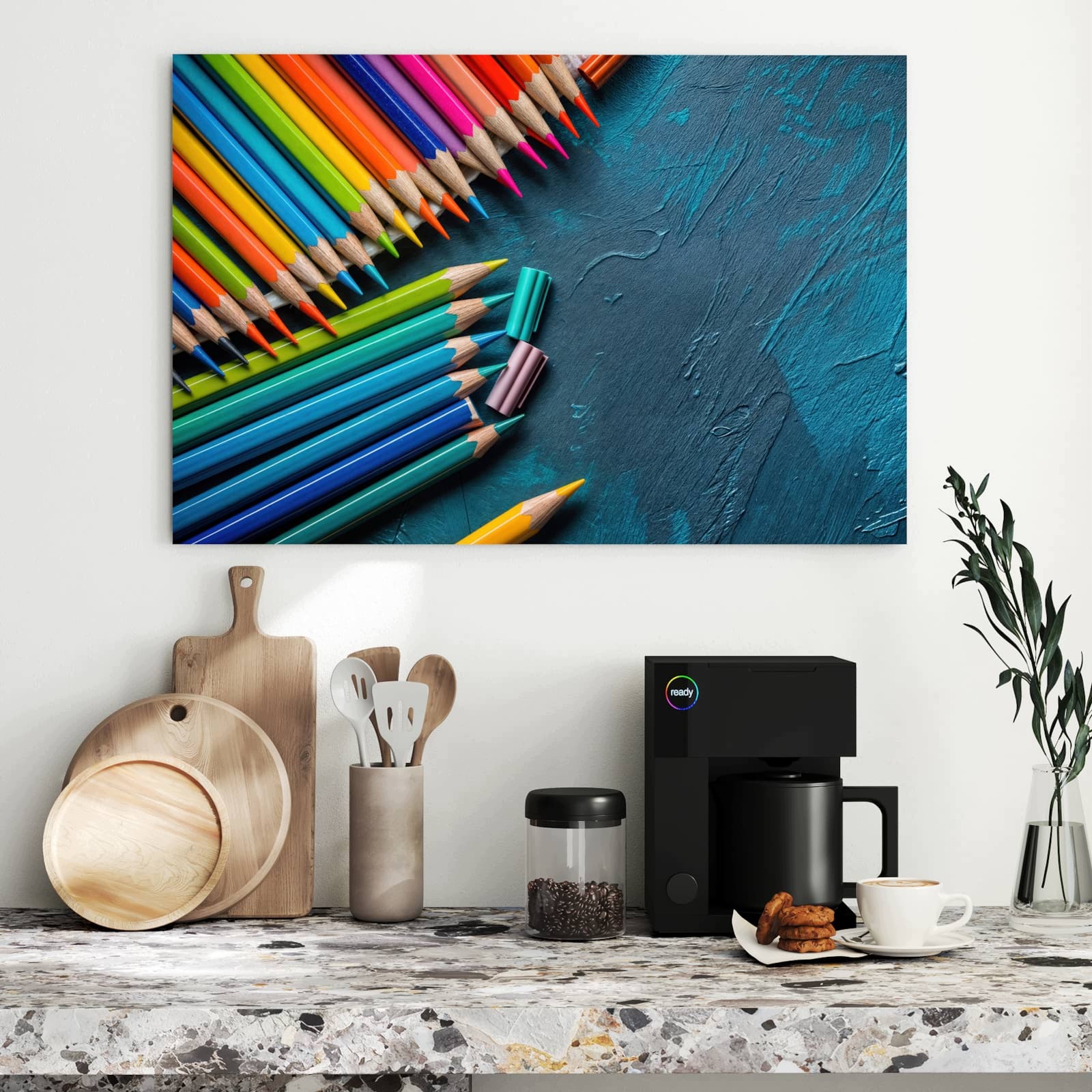 Magnetická tabule Kredki Dřevo 90 × 60 cm