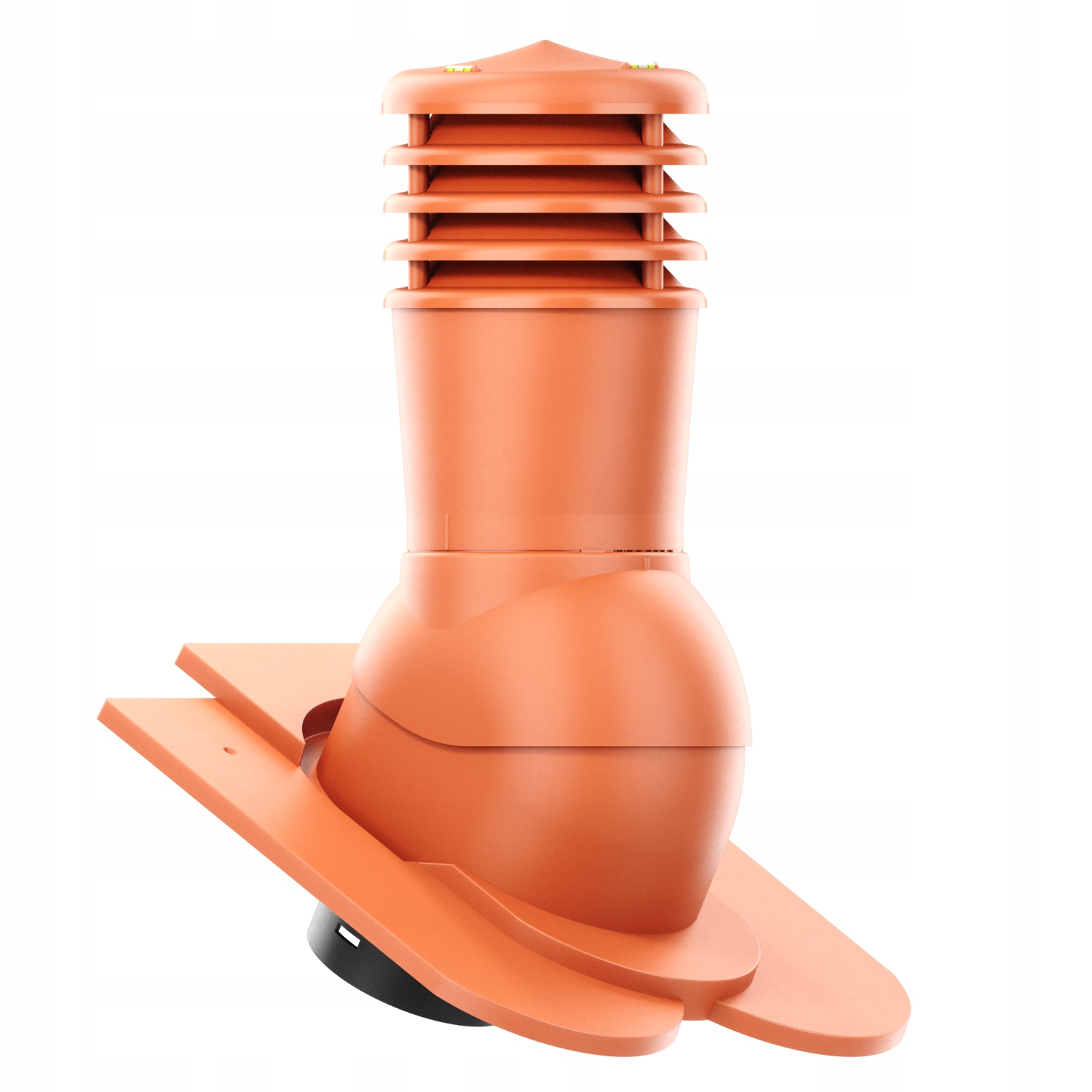 Větrací komín Smart fi150 kaprařská taška s korunkou Cihlová