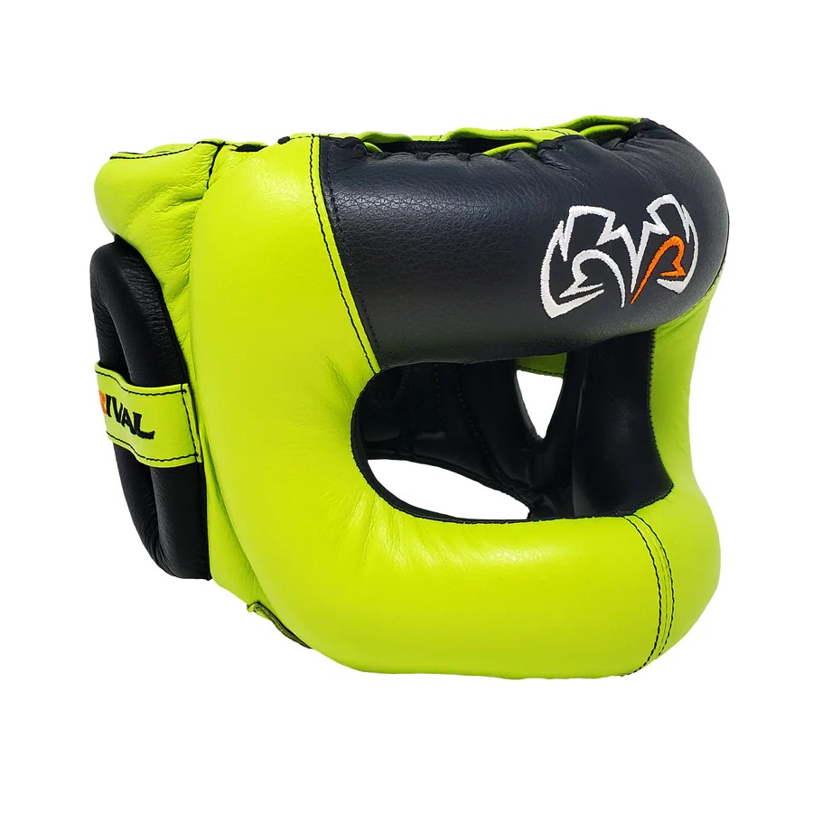 Rival Boxerská helma RHGFS3 s chráničem nosu Face-Saver Limetková S/m