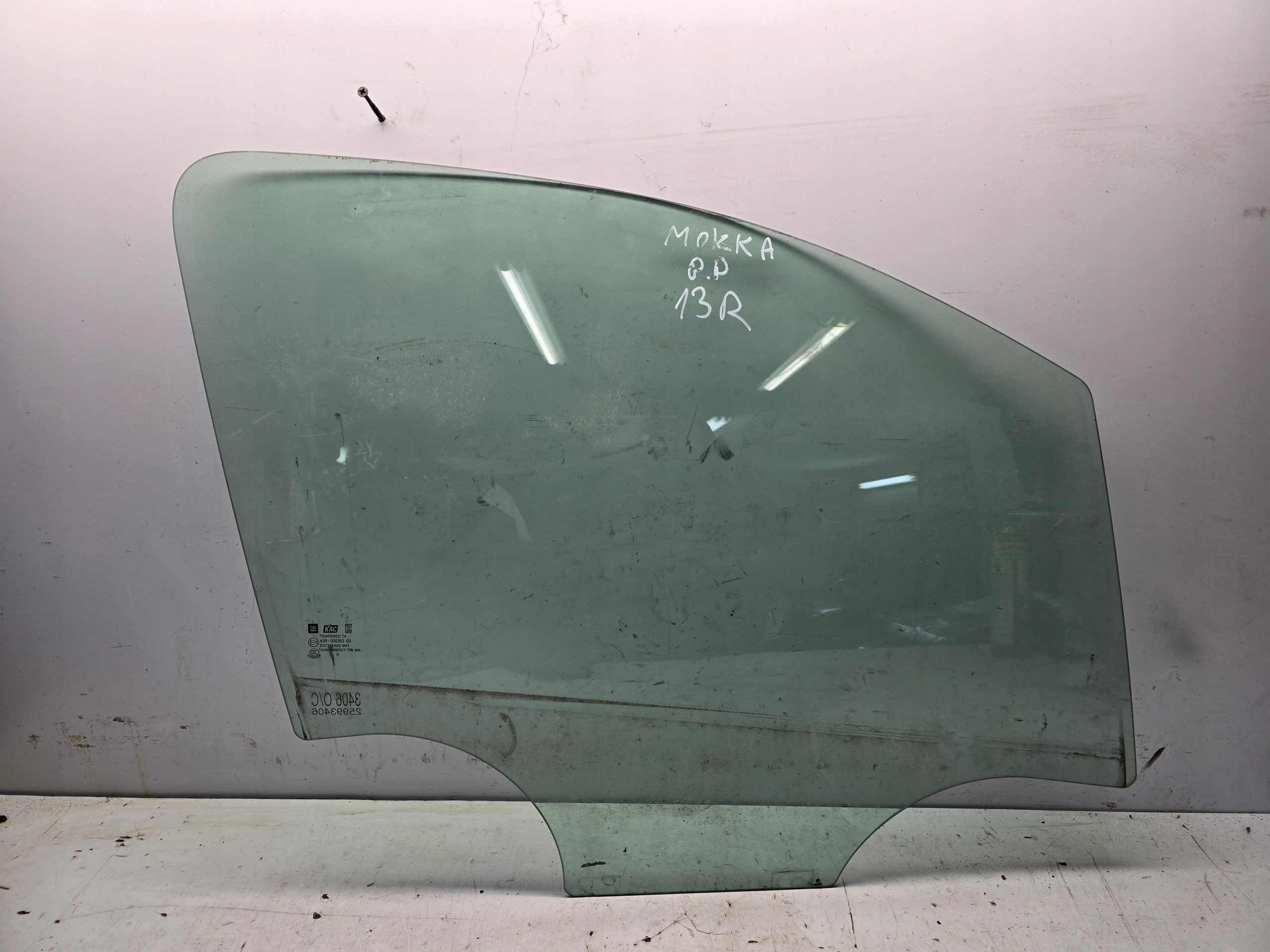 OPEL MOKKA window door right front right front DUZA 13