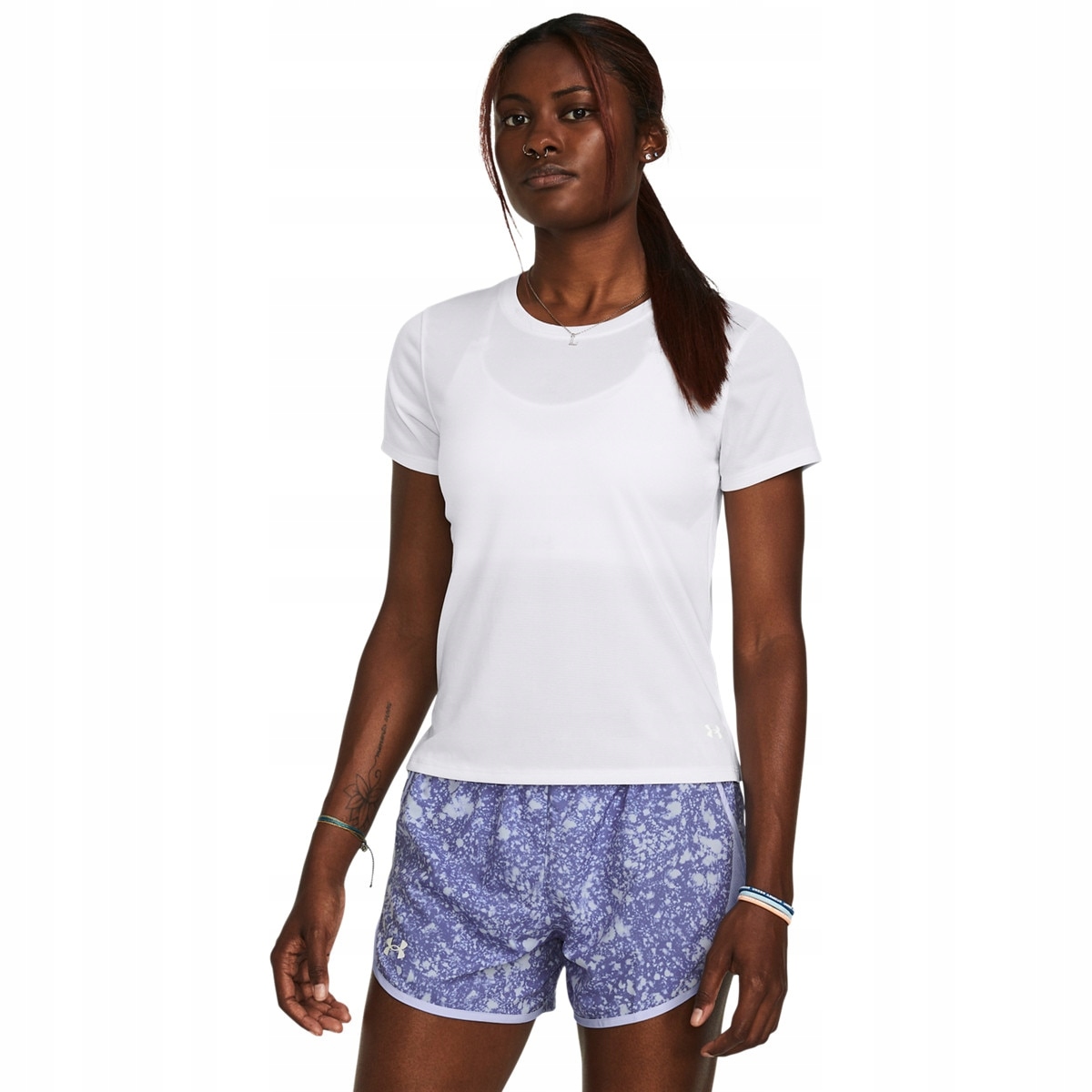 Damska koszulka do biegania Under Armour Ua Launch Shortsleeve Biały Xs