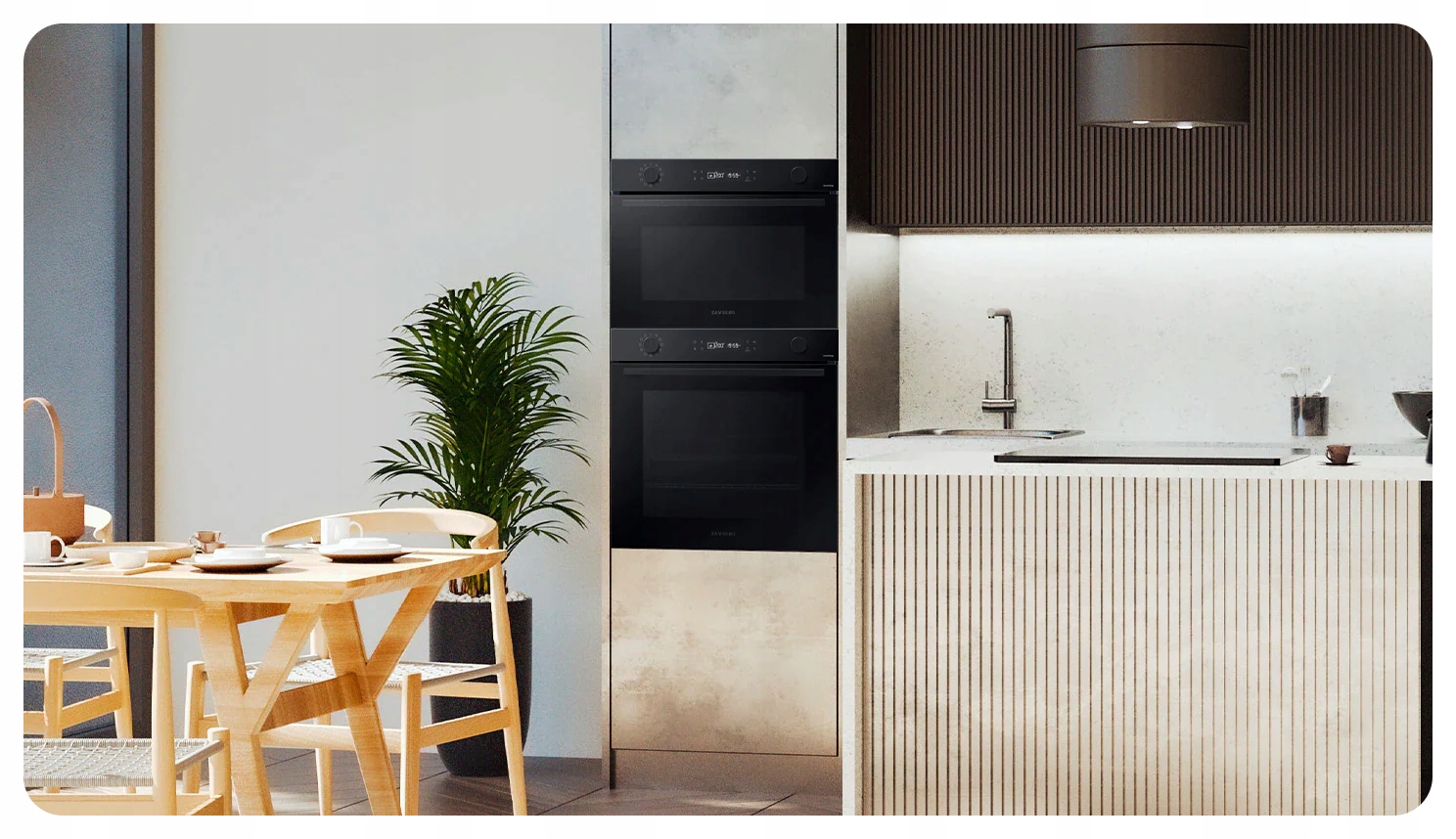 Zestaw SAMSUNG NV7B41205AK + MS23A7318AK + NA64H3000AK + KERNAU KCH3561.2B Marka Samsung