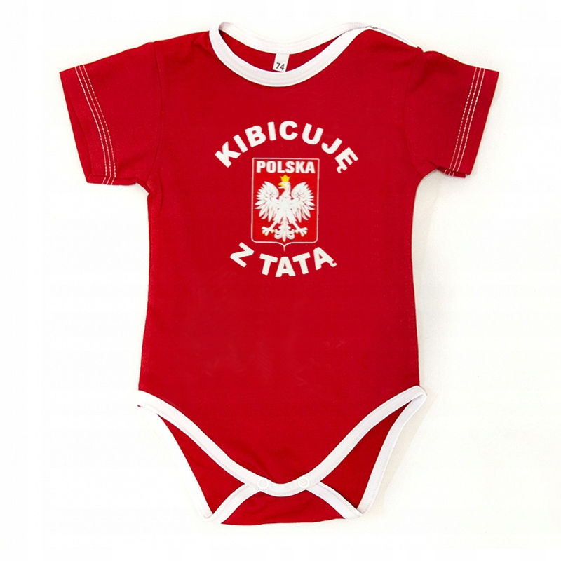 

Body Śpiochy Polska Polski Kibicuję Z Tatą 80cm