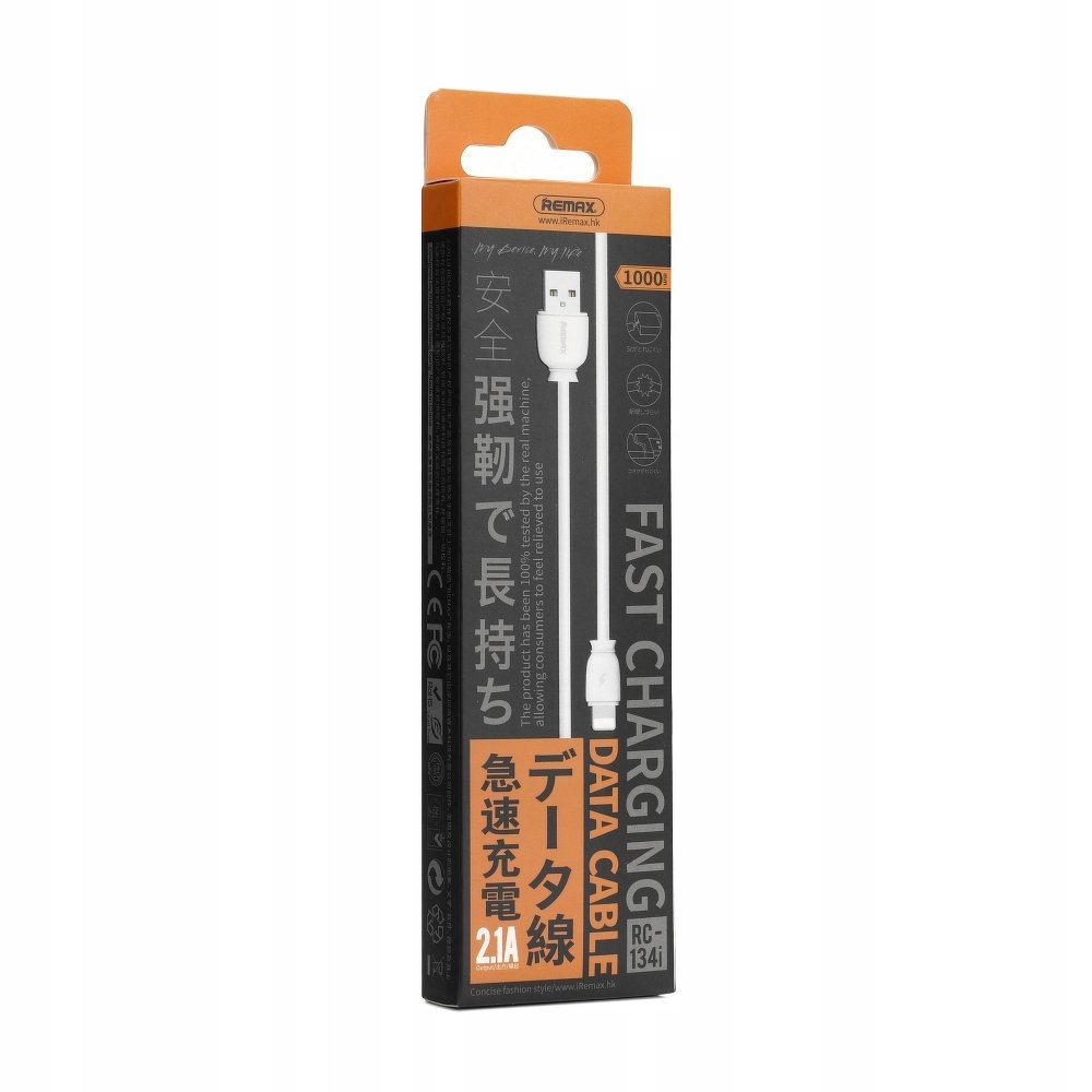 

Remax kabel Usb do iPhone Lightning 8-pin RC-134 b