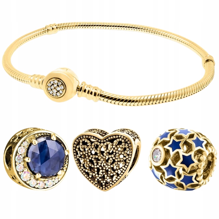 

Zestaw Bransoletka + 3 charms do Pandora 18cm