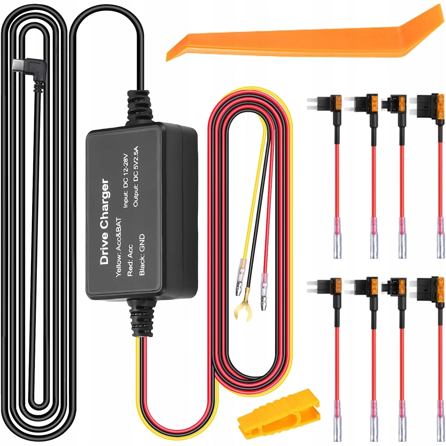 Adapter zasilania do serii Usb-c, tryb parkingowy Do Kamer Samochodowych