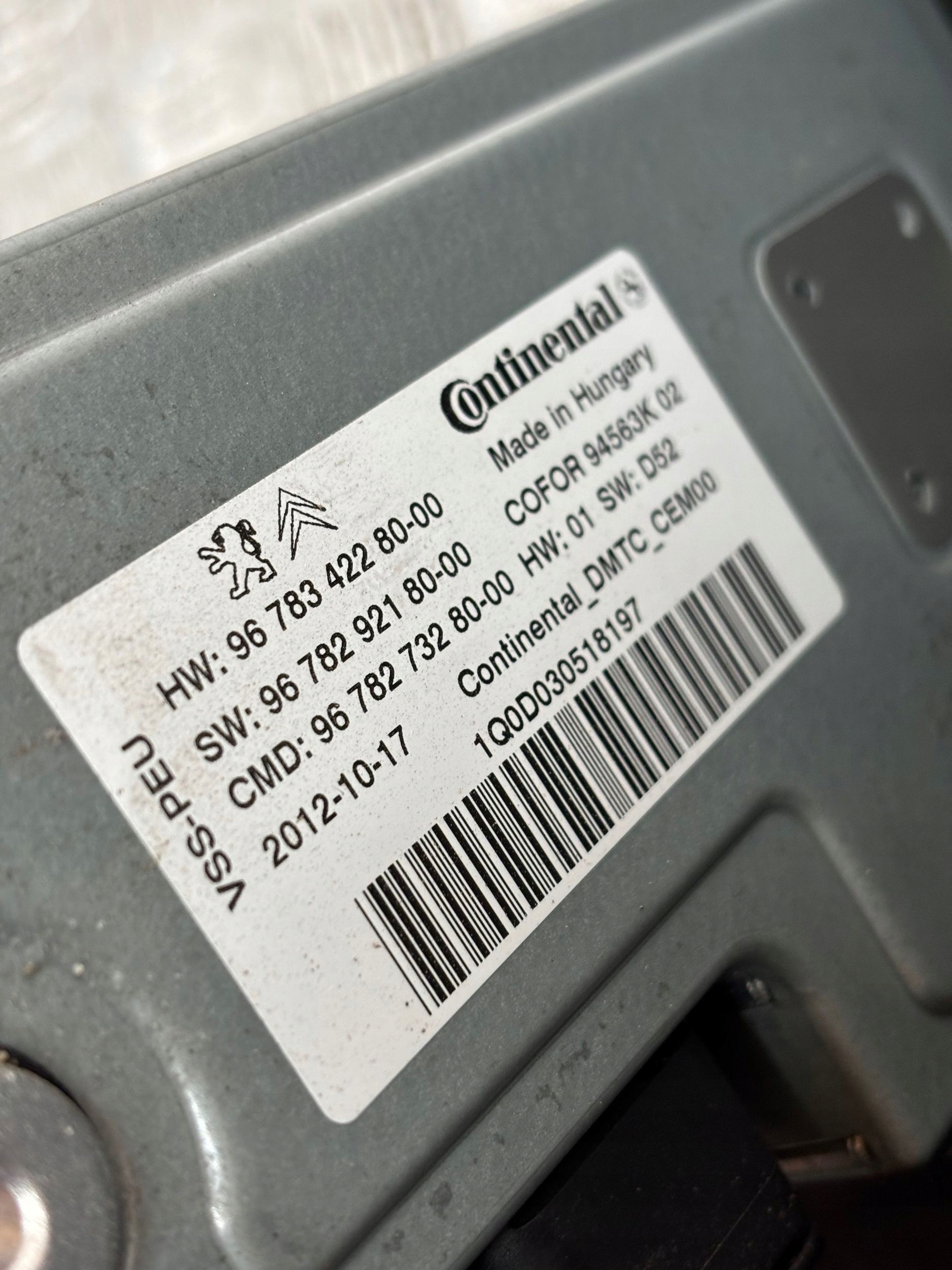 modulo START STOP PEUGEOT 508 9678342280
