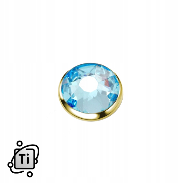 

Top Do Dermala złoty G23 cyrkonia Aqua 1,6/5mm