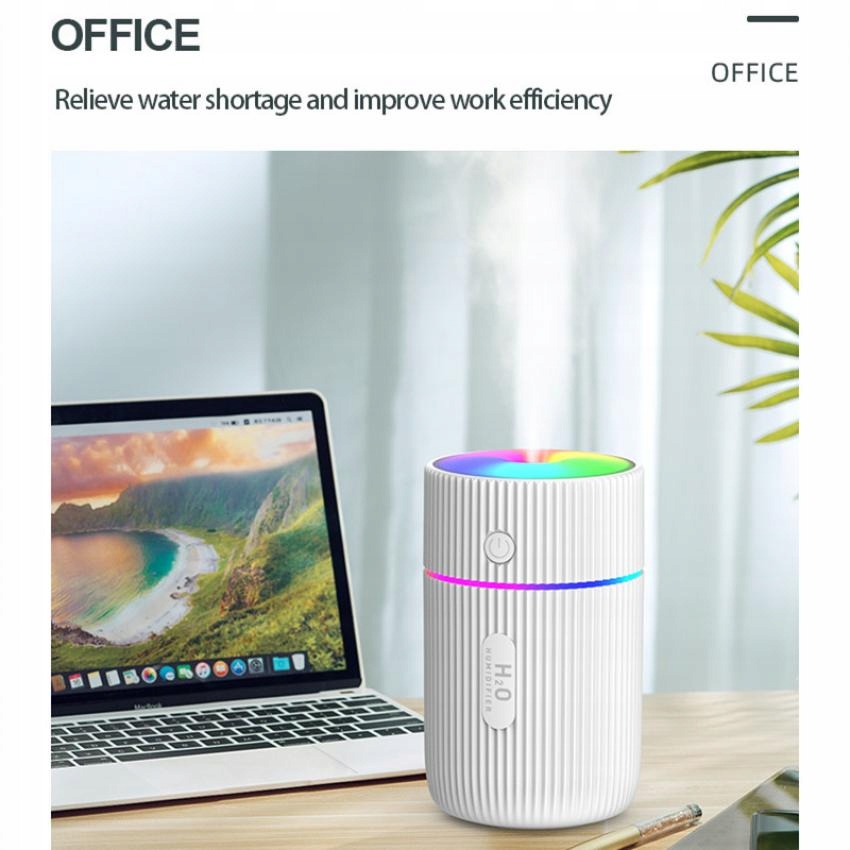 MINI NAWILŻACZ POWIETRZA PRZENOŚNY RGB LED USB Model RGB