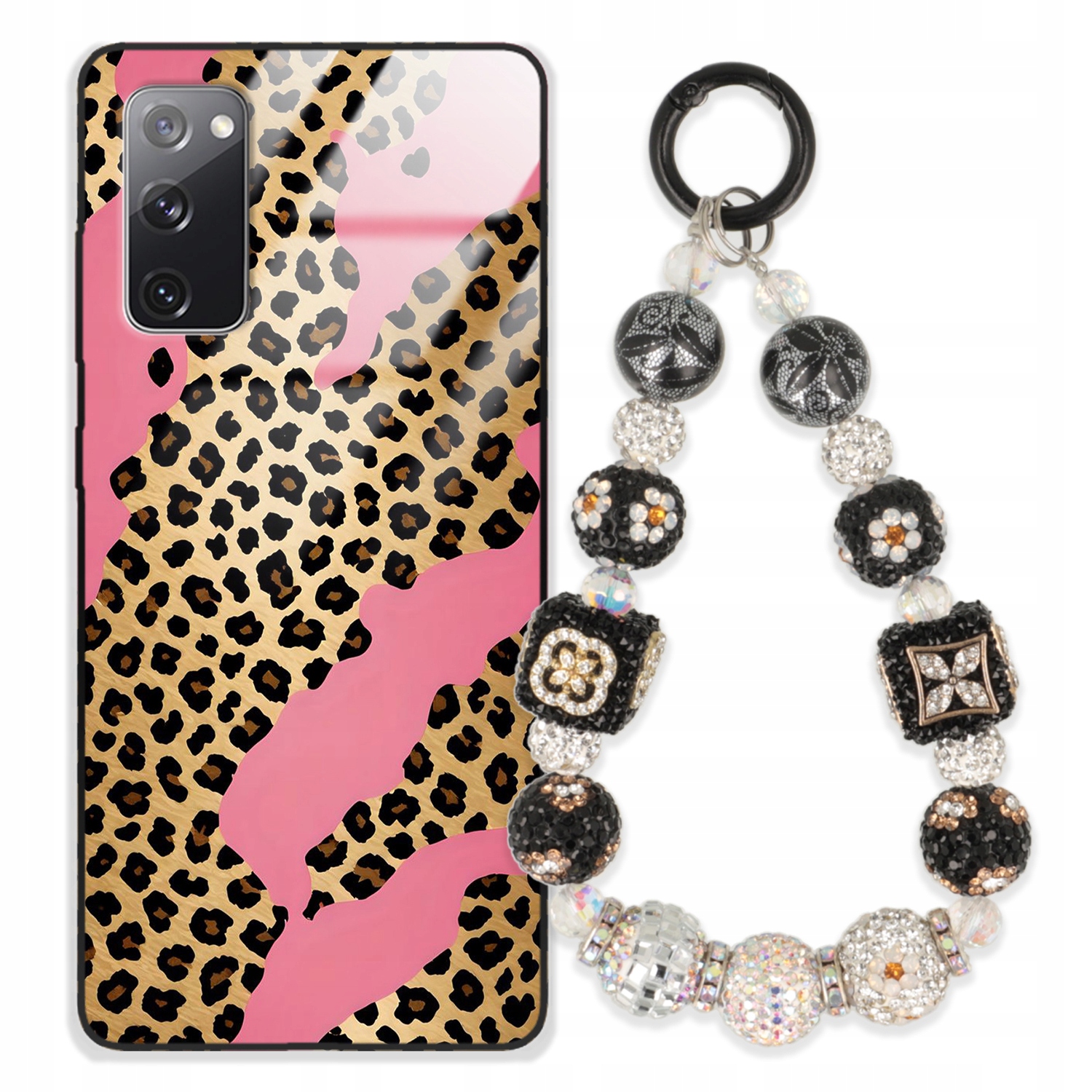 Puzdro Na Samsung S20FE 5G Glass Kľúčenka Elegantné Prémiové Vzory