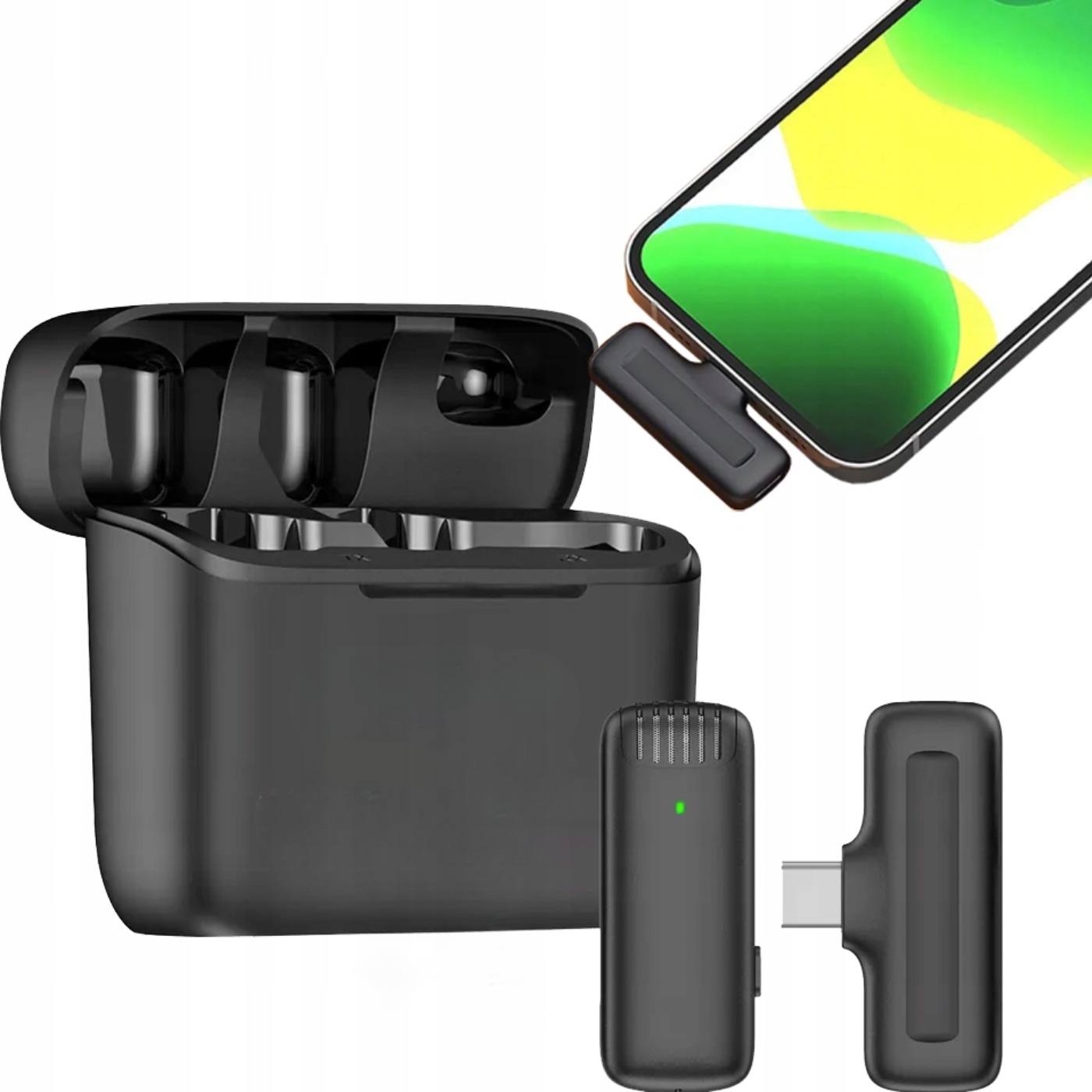 Bezdrátový Kravatový Mikrofon Iphone Bluetooth Pro Telefon Lightning