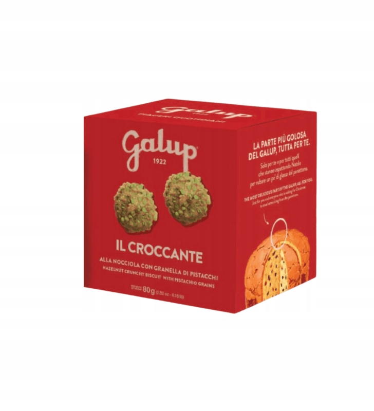 Galup Croccante alla Nocciola con Granella di Pistacchi 100g