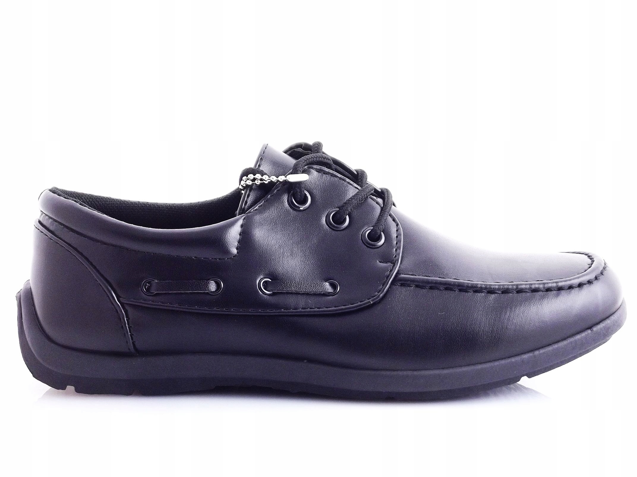 Mokasyny półbuty chłopięce czarne komunia r.37 Marka American Club